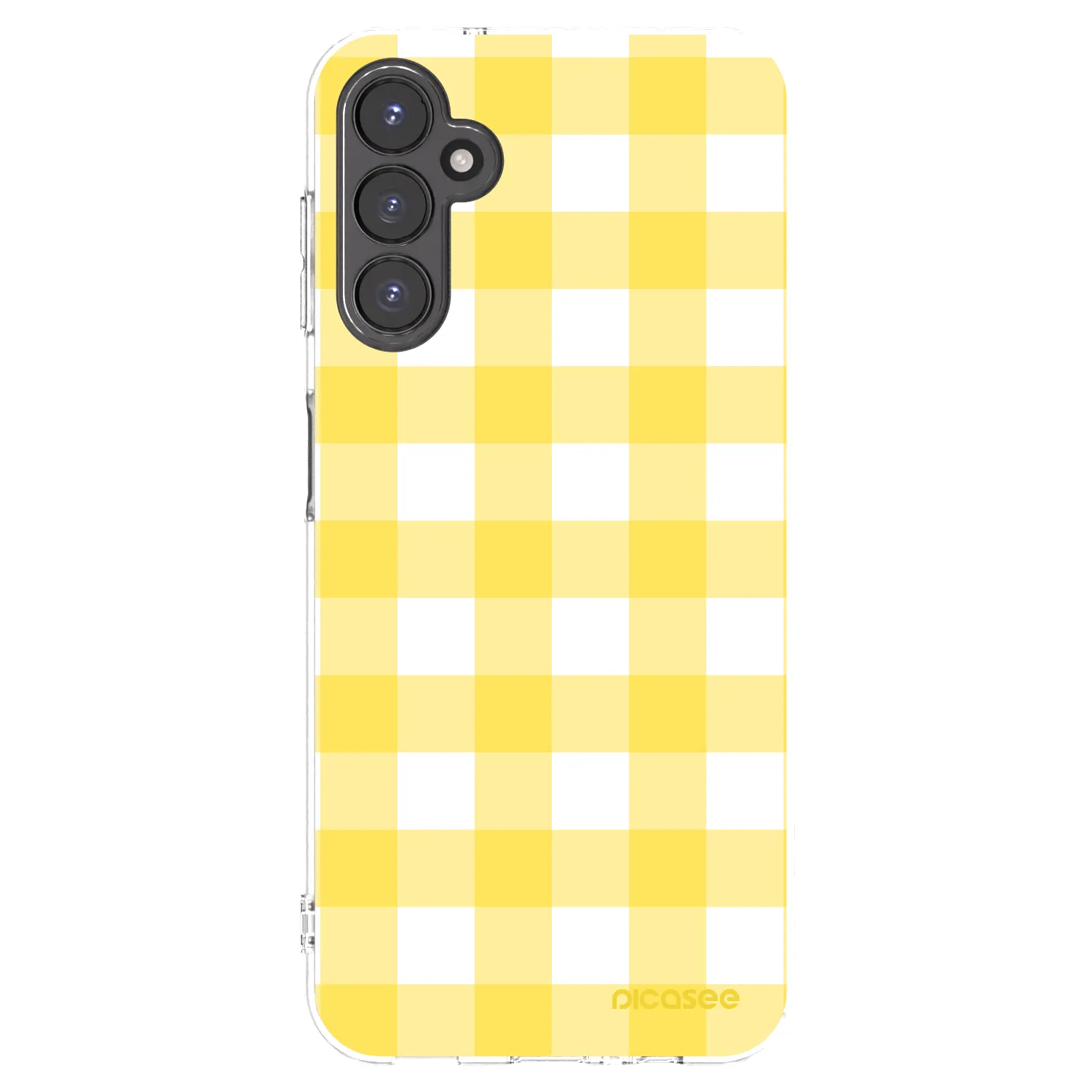 Picasee silikónový prehľadný obal pre Samsung Galaxy A14 4G A145R - Gride lemon