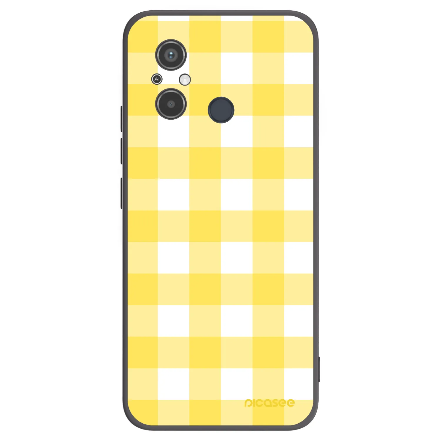 Picasee silikónový čierny obal pre Xiaomi Redmi 12C - Gride lemon