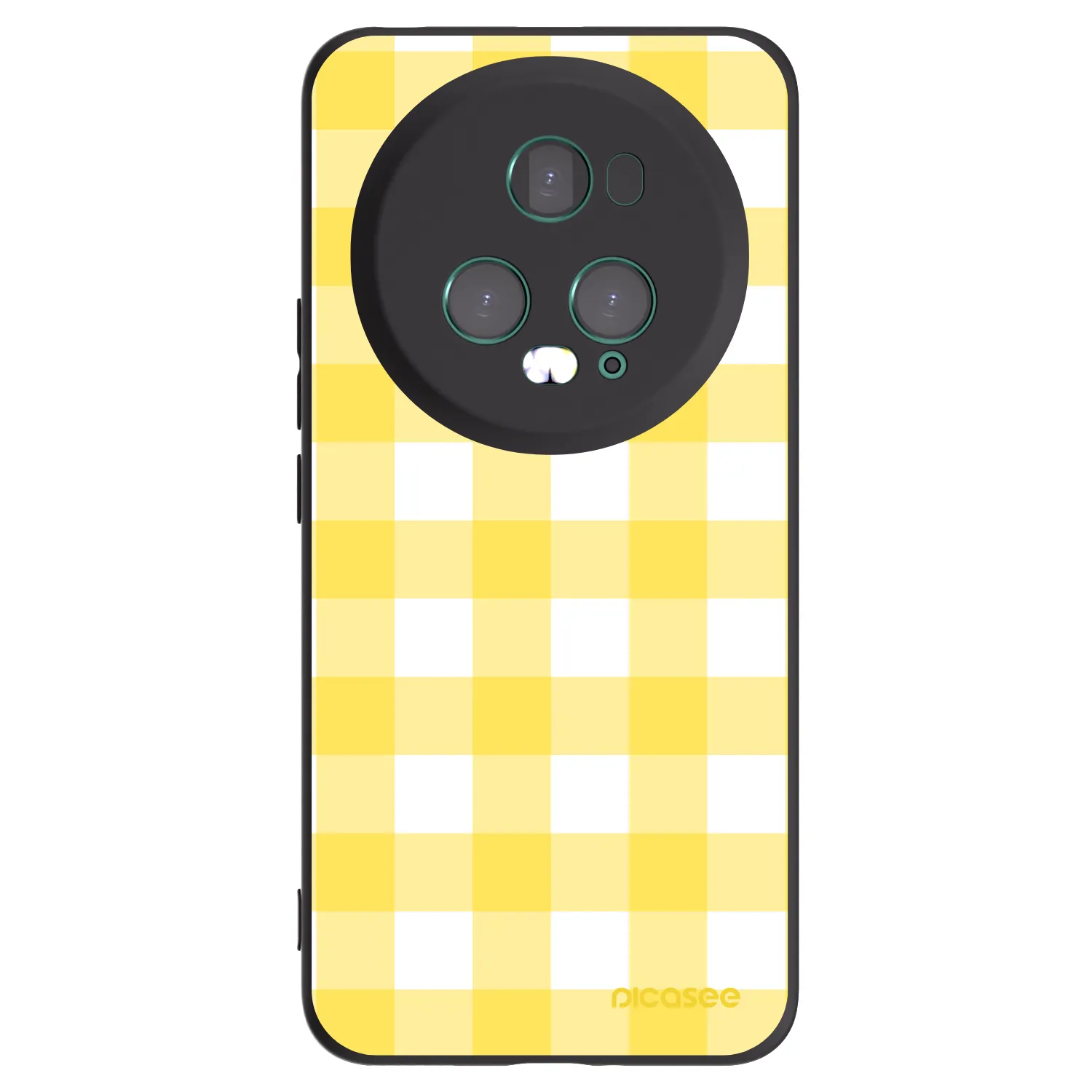 Picasee silikónový čierny obal pre Honor Magic5 Pro - Gride lemon