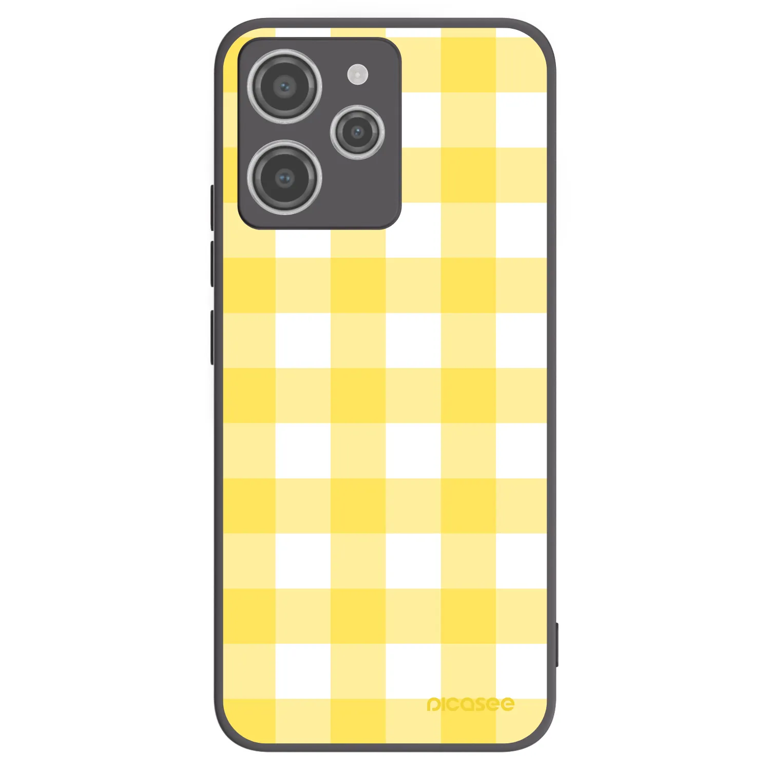 Picasee silikónový čierny obal pre Xiaomi Redmi 12 4G - Gride lemon