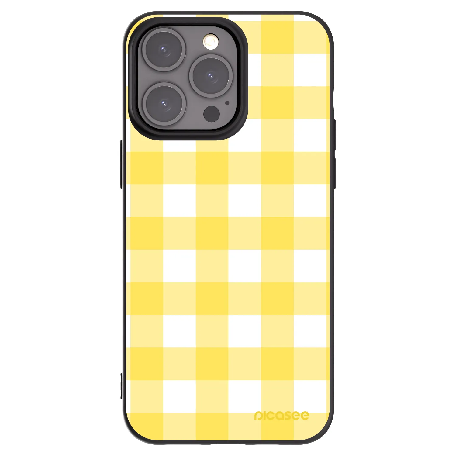 Picasee silikónový čierny obal pre Apple iPhone 15 Pro Max - Gride lemon