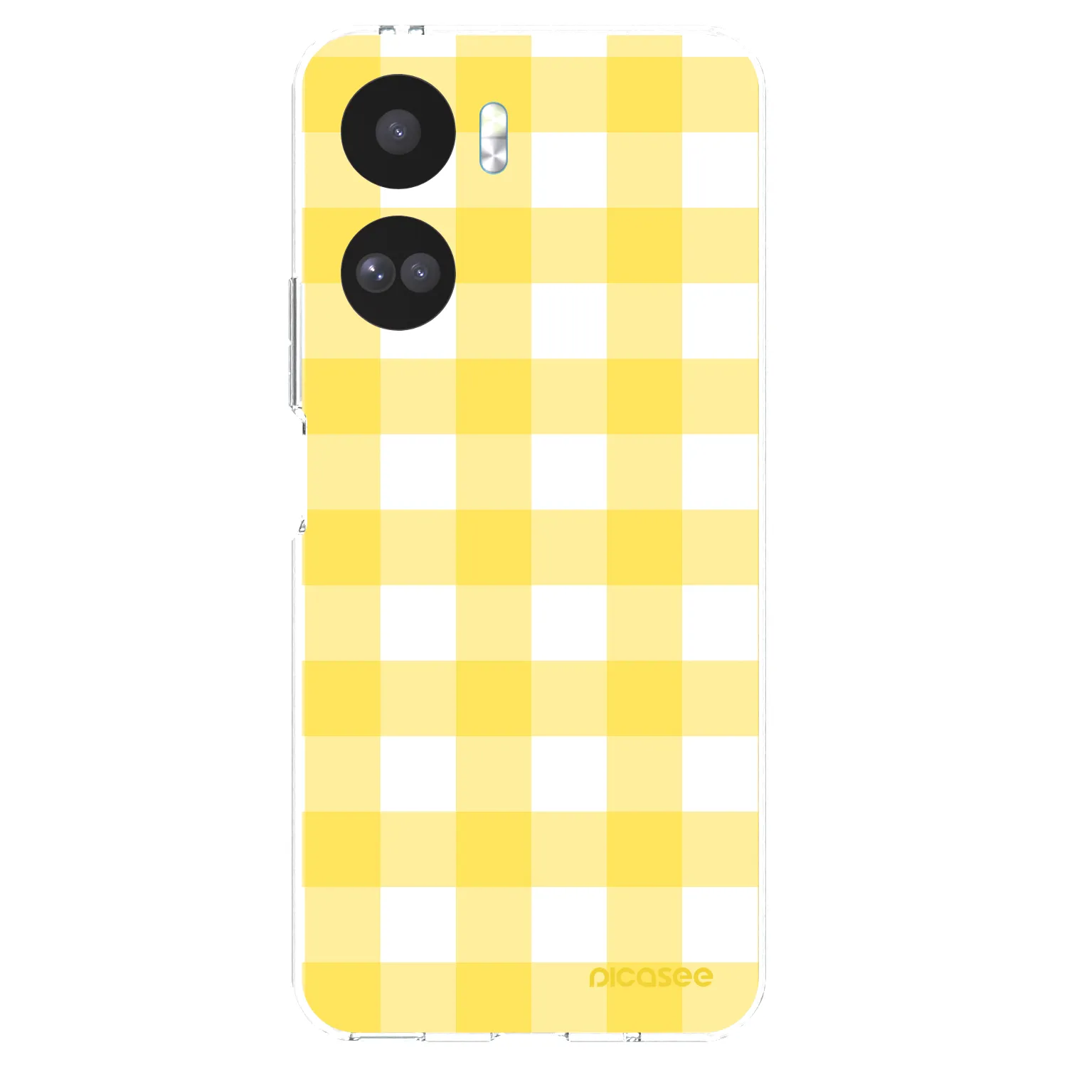 Picasee silikónový prehľadný obal pre Honor 90 Lite 5G - Gride lemon
