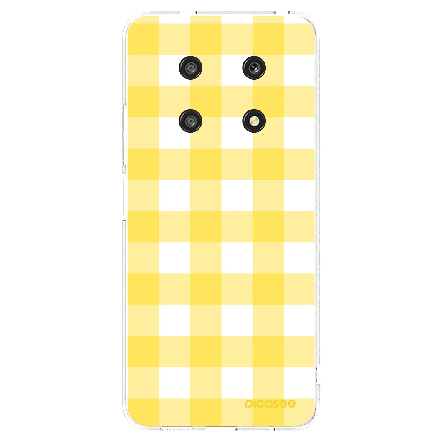 Picasee silikónový prehľadný obal pre Honor Magic4 Lite 5G - Gride lemon
