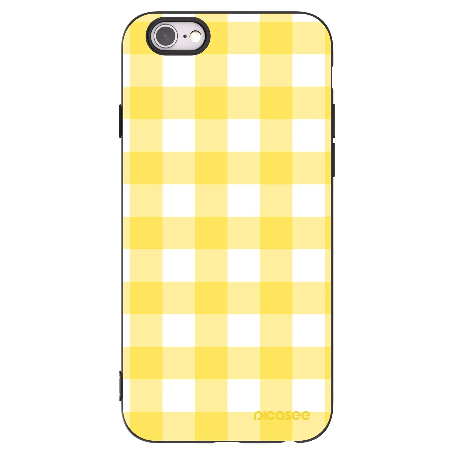 Picasee silikónový čierny obal pre Apple iPhone 6/6S - Gride lemon
