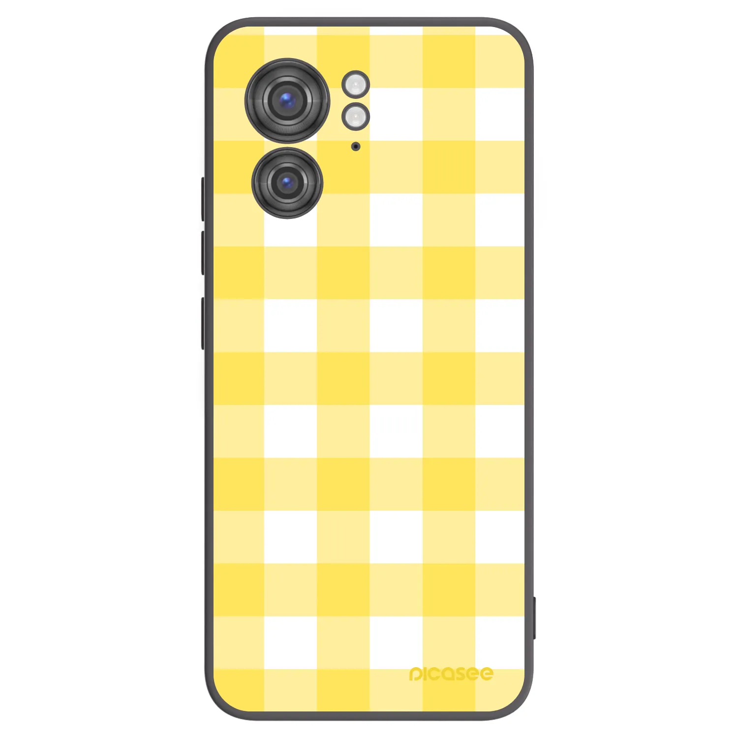 Picasee silikónový čierny obal pre Motorola Edge 40 - Gride lemon