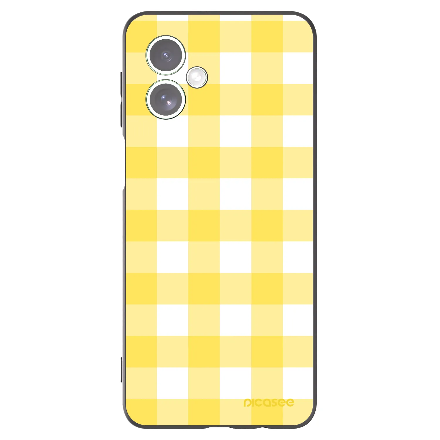 Picasee silikónový čierny obal pre Motorola Moto G54 5G - Gride lemon