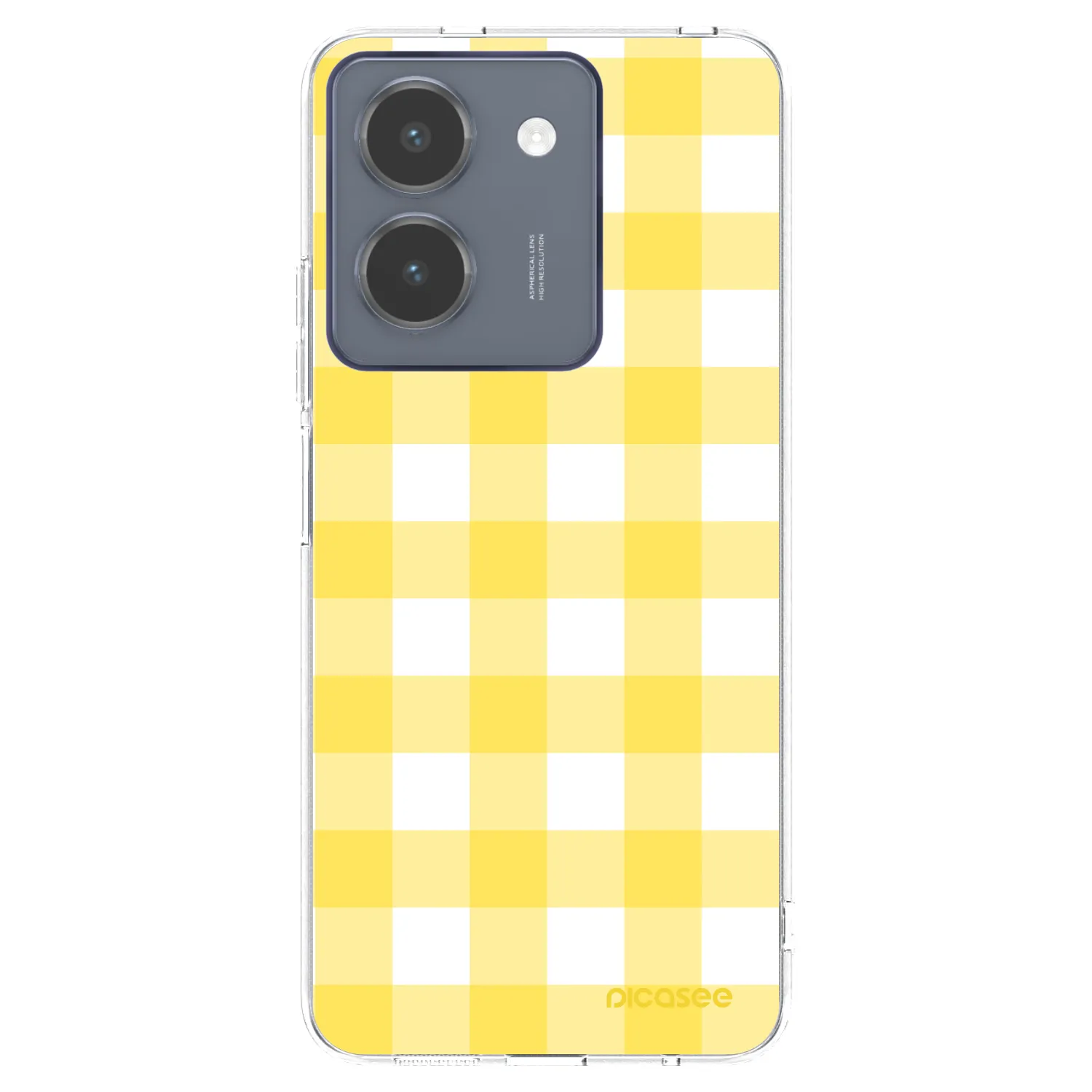 Picasee silikónový prehľadný obal pre Vivo Y36 4G - Gride lemon