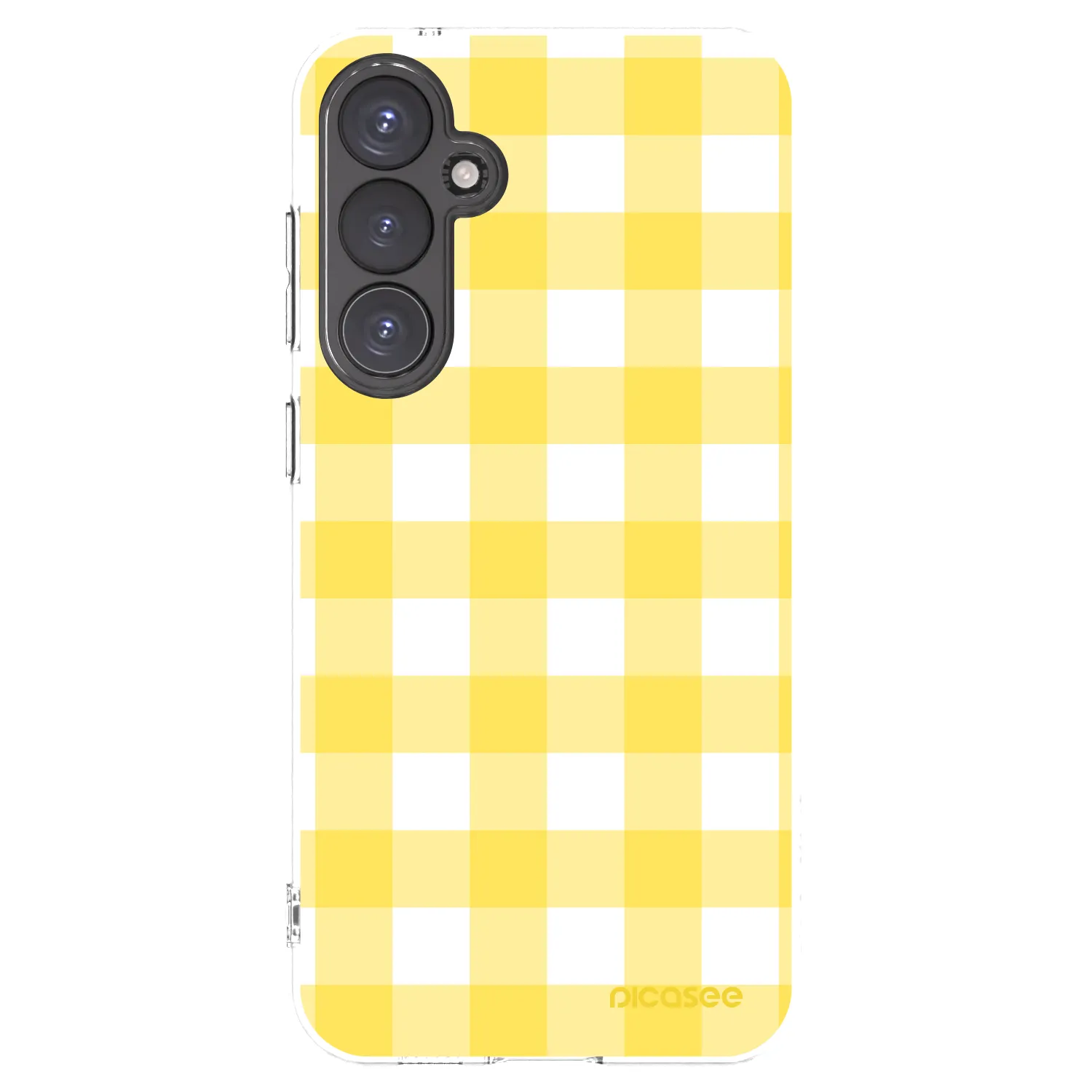 Picasee silikónový prehľadný obal pre Samsung Galaxy S23 FE S711B - Gride lemon