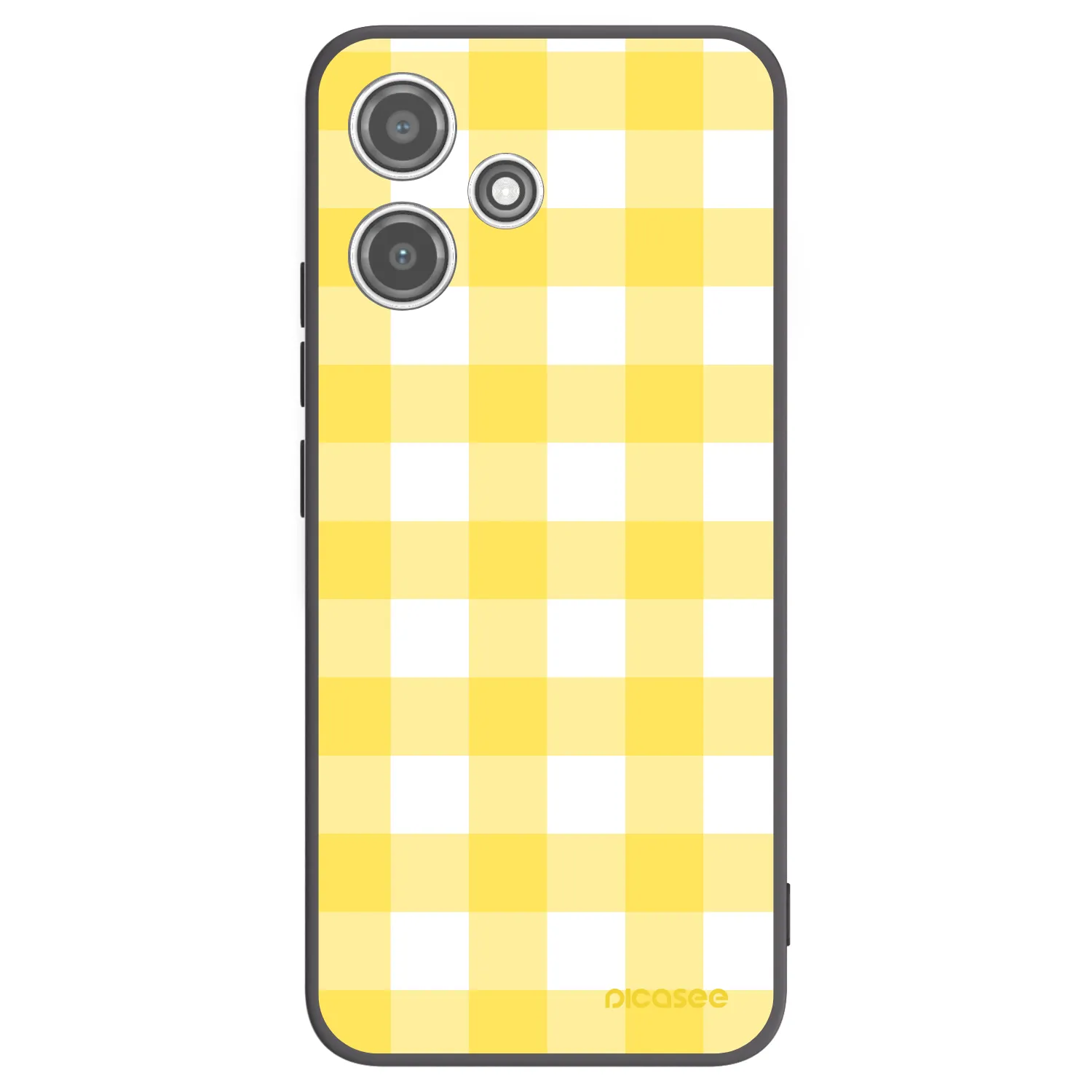 Picasee silikónový čierny obal pre Xiaomi Redmi 12 5G - Gride lemon