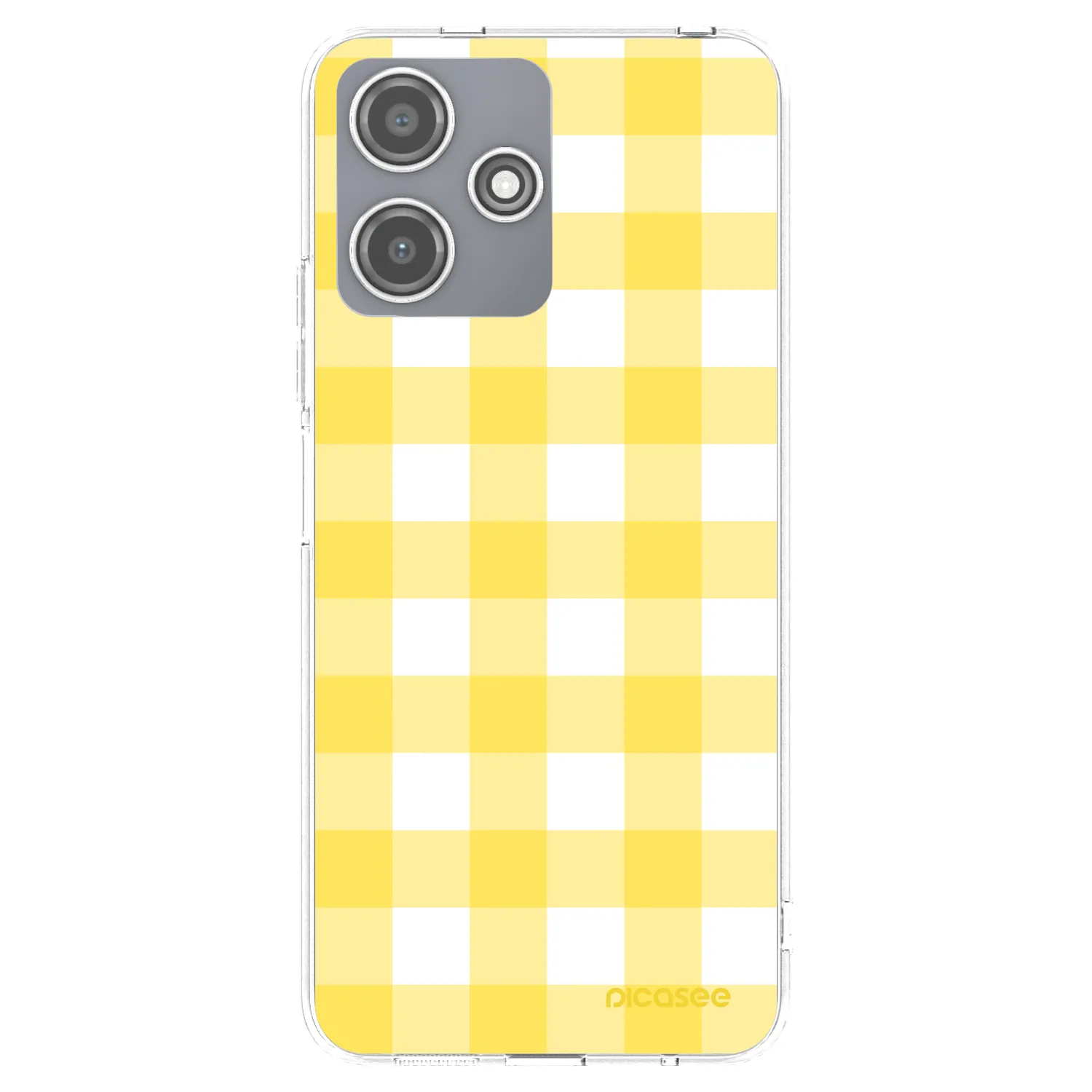 Picasee silikónový prehľadný obal pre Xiaomi Redmi 12 5G - Gride lemon