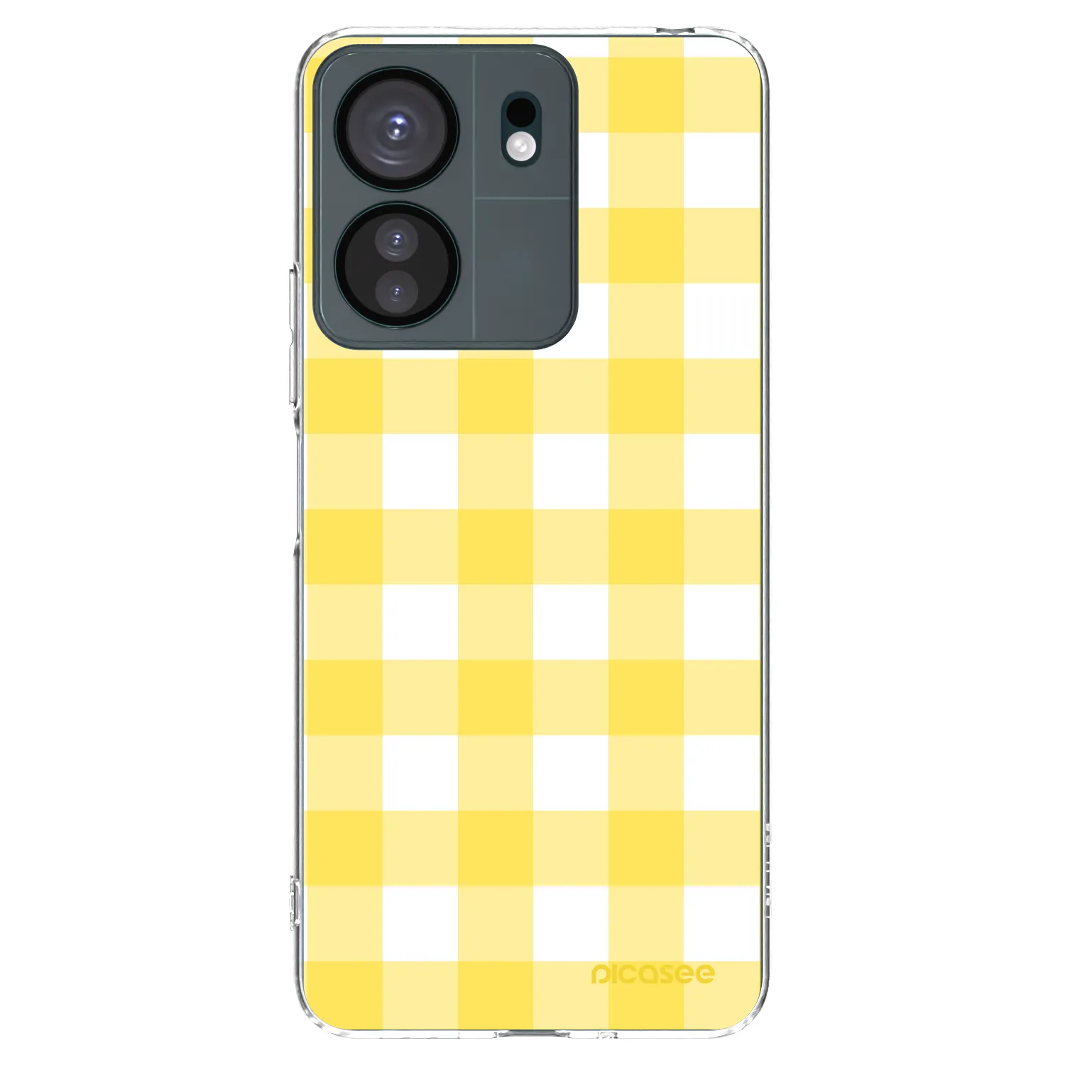 Picasee silikónový prehľadný obal pre Xiaomi Redmi 13C 4G - Gride lemon