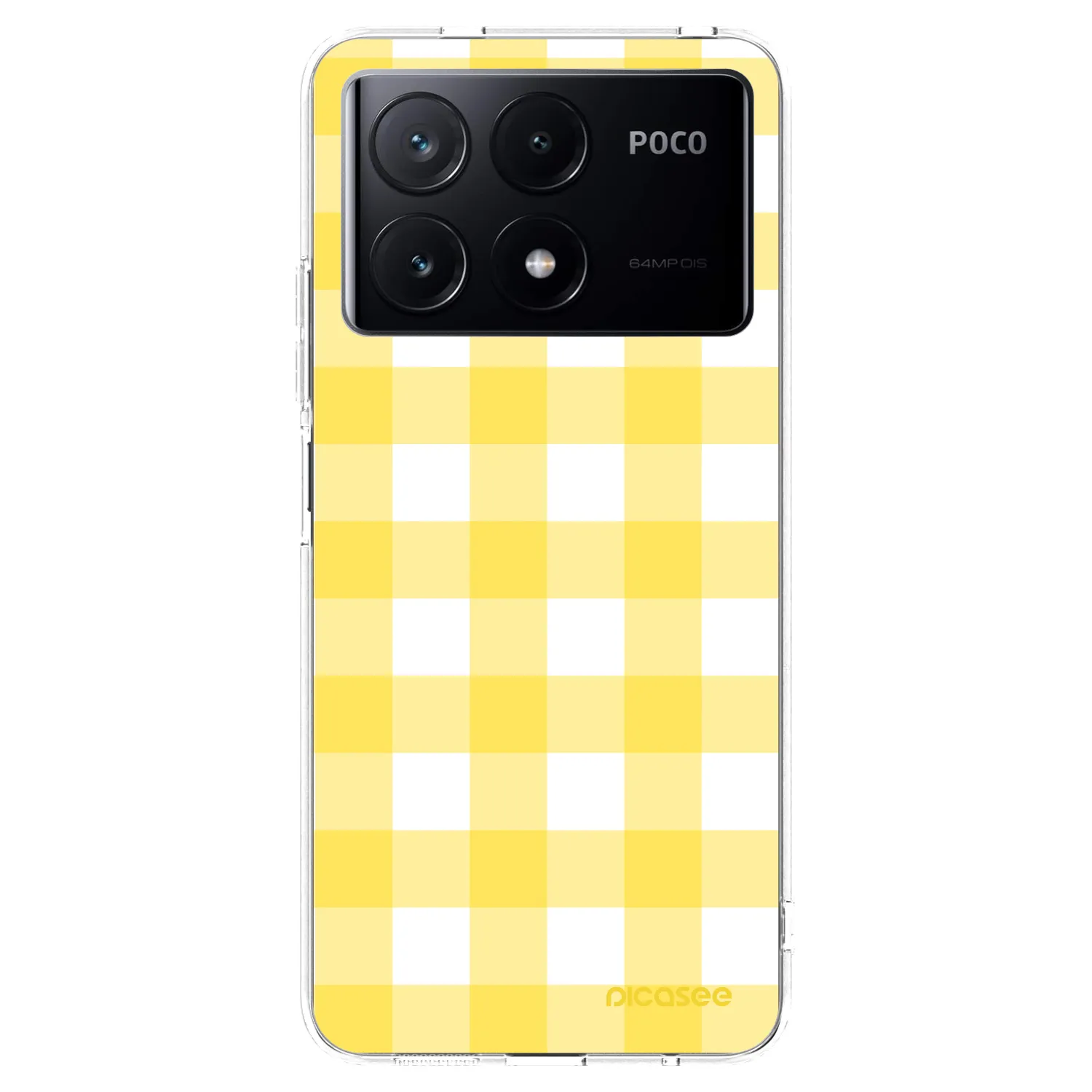 Picasee silikónový prehľadný obal pre Xiaomi Poco X6 Pro - Gride lemon