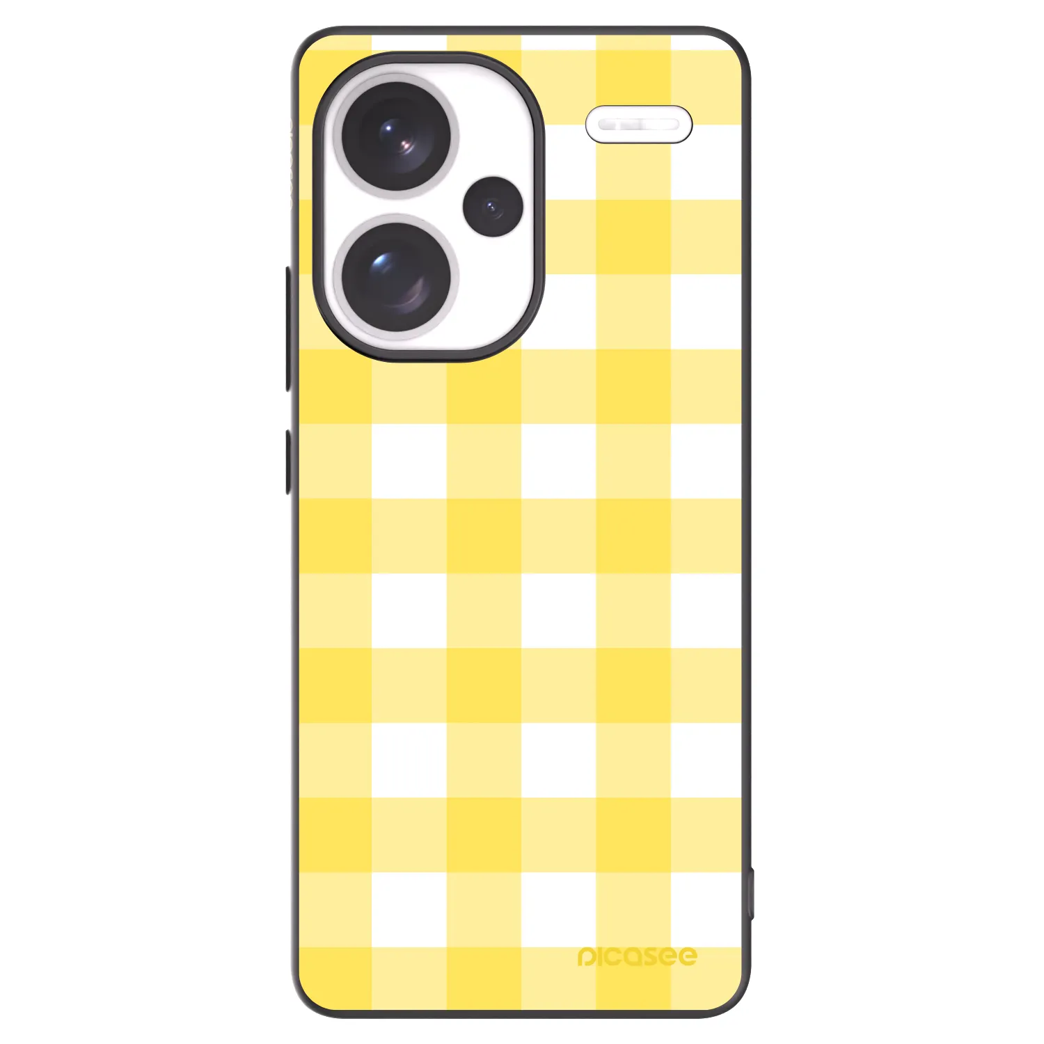 Picasee silikónový čierny obal pre Xiaomi Redmi Note 13 Pro+ 5G - Gride lemon