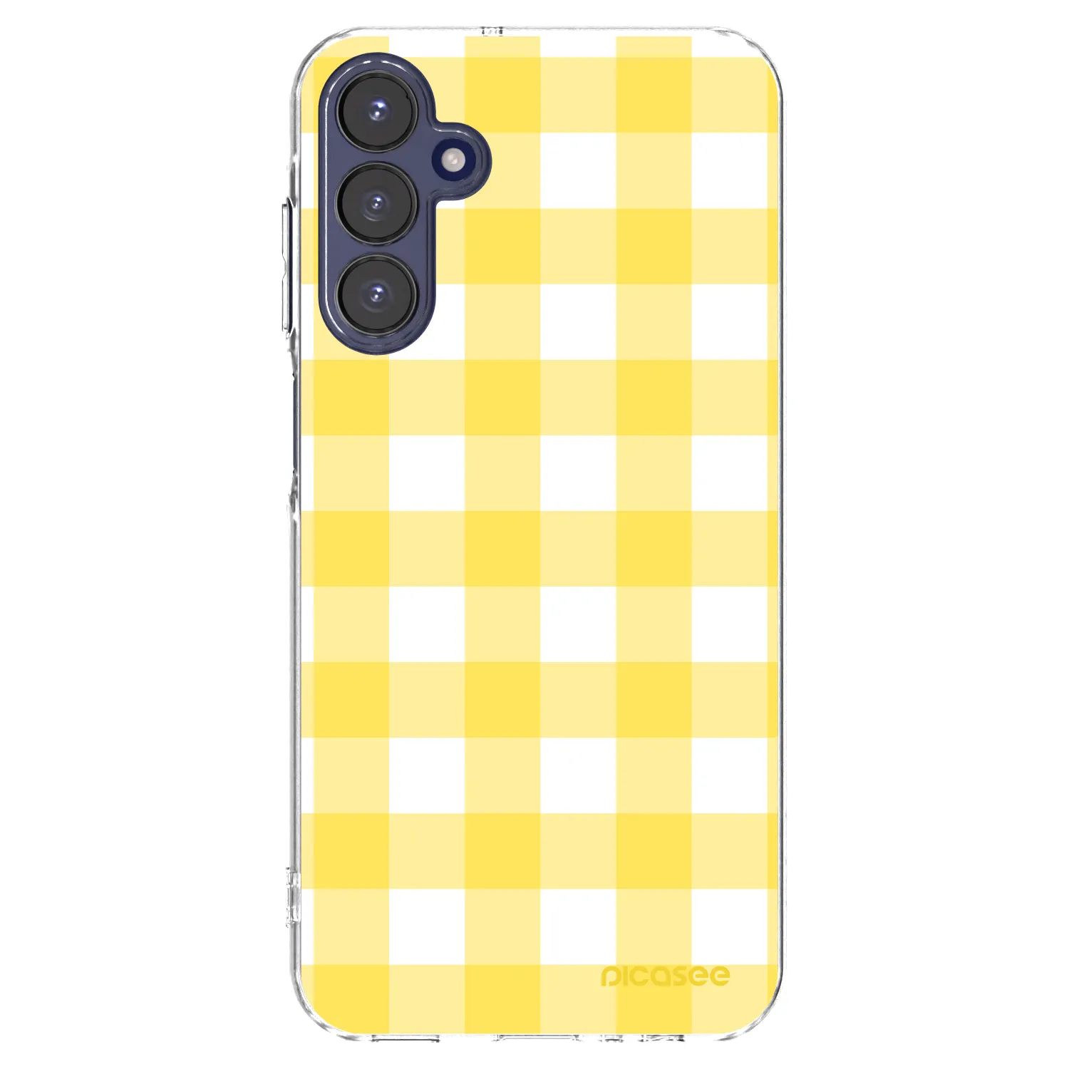 Picasee silikónový prehľadný obal pre Samsung Galaxy A15 A155F 4G - Gride lemon