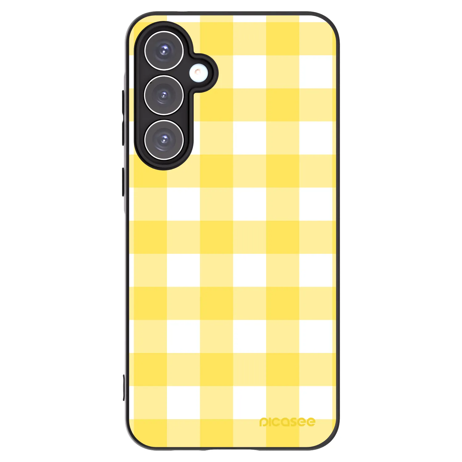Picasee silikónový čierny obal pre Samsung Galaxy A55 5G A556B - Gride lemon