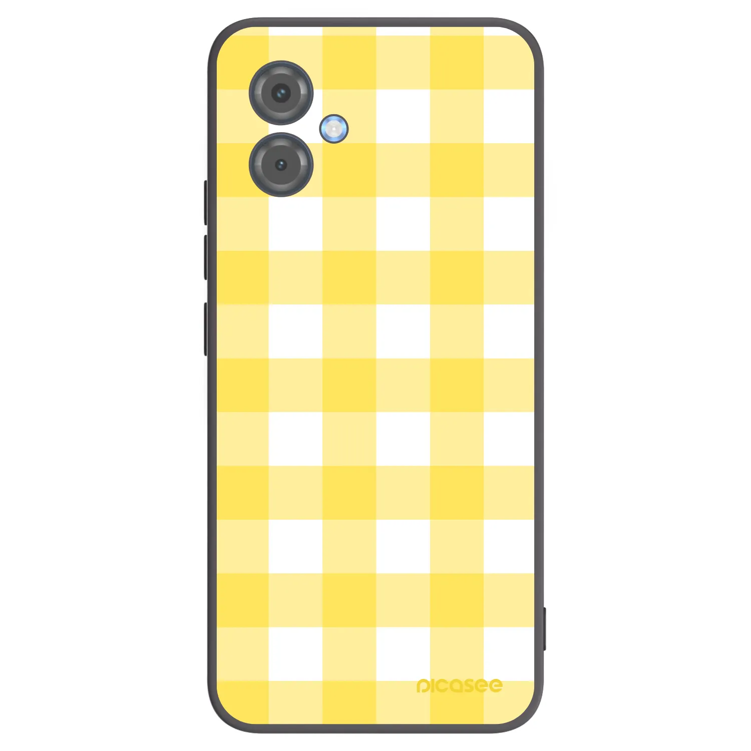 Picasee silikónový čierny obal pre Motorola Moto G14 - Gride lemon