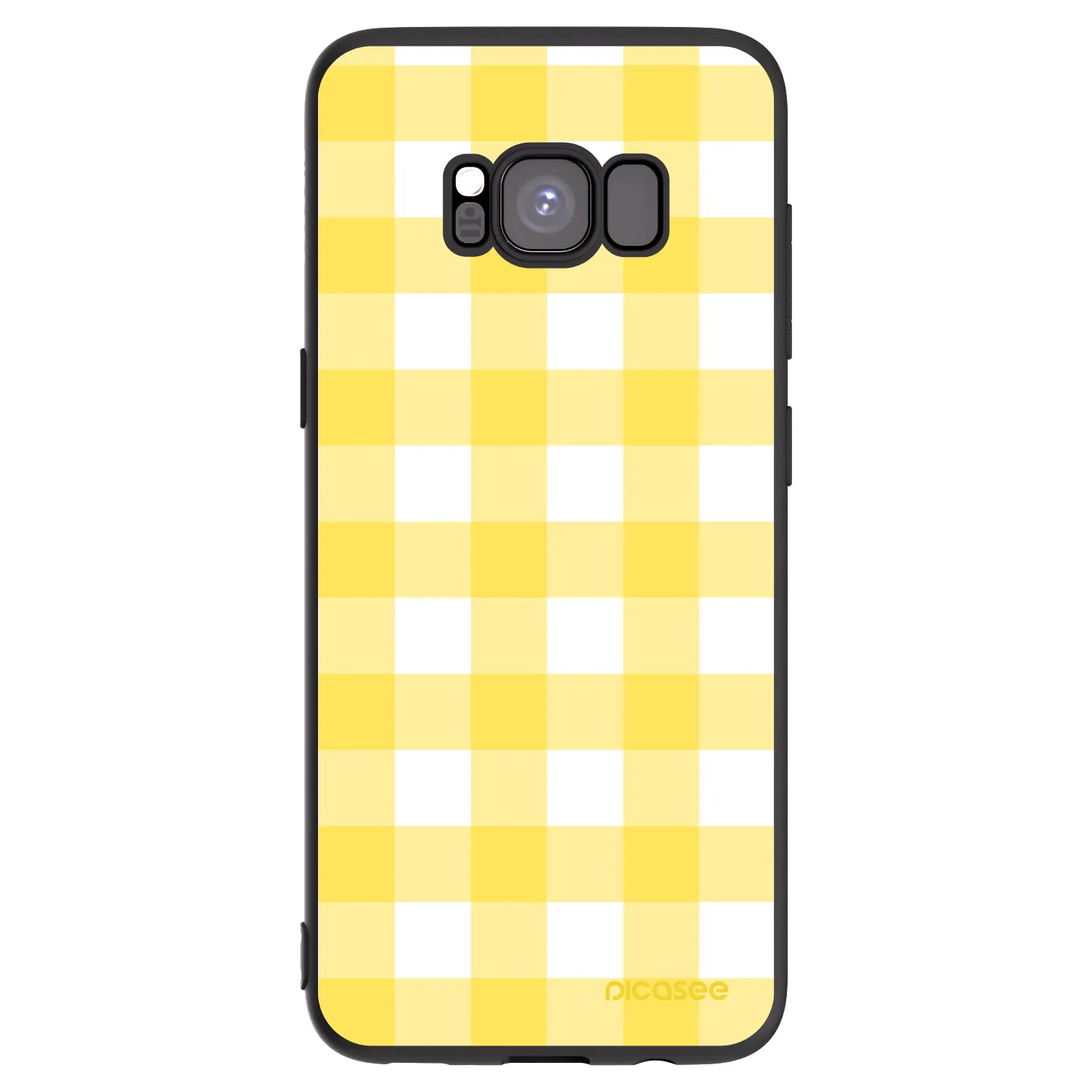 Picasee silikónový čierny obal pre Samsung Galaxy S8 G950F - Gride lemon