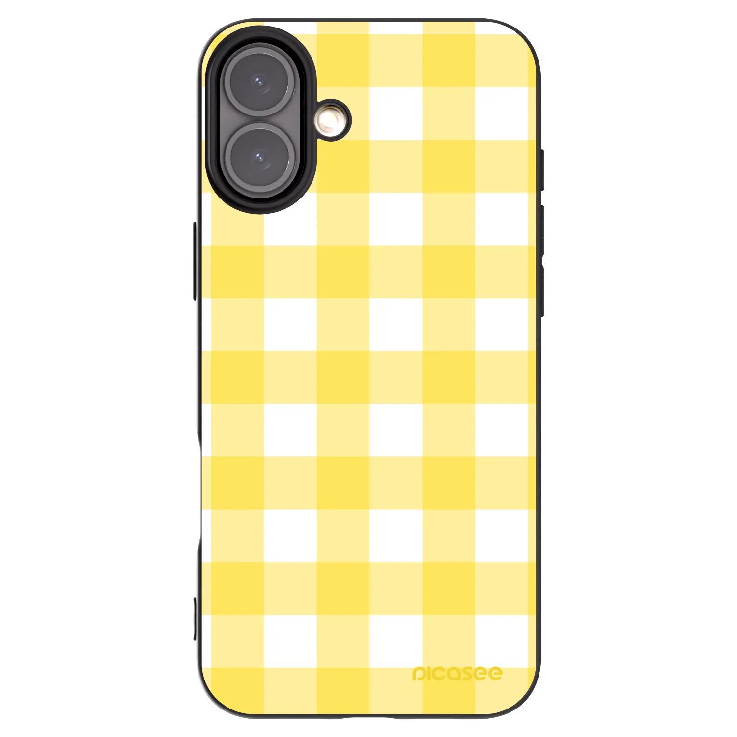 Picasee silikónový čierny obal pre Apple iPhone 16 Plus - Gride lemon
