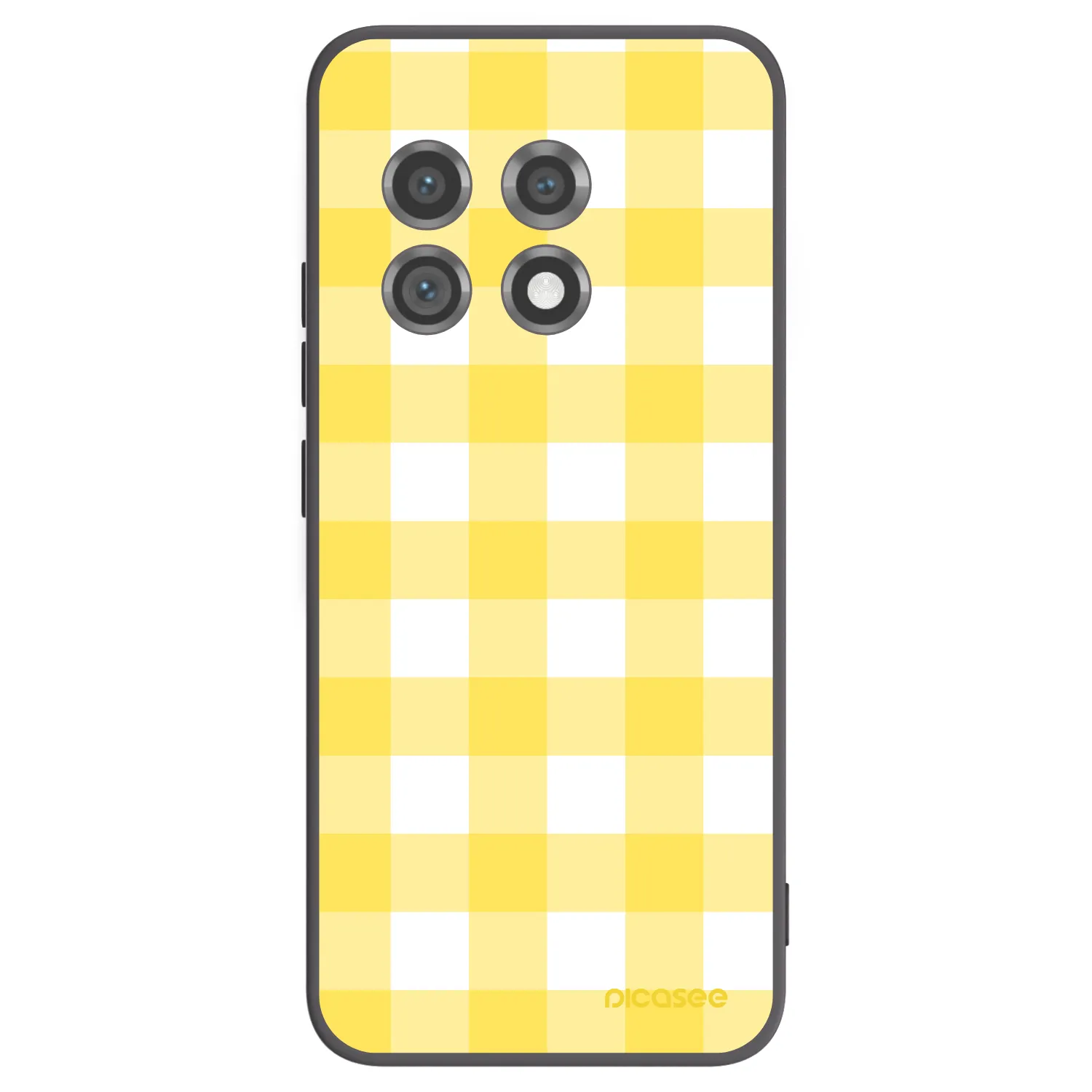 Picasee silikónový čierny obal pre OnePlus 11 5G - Gride lemon