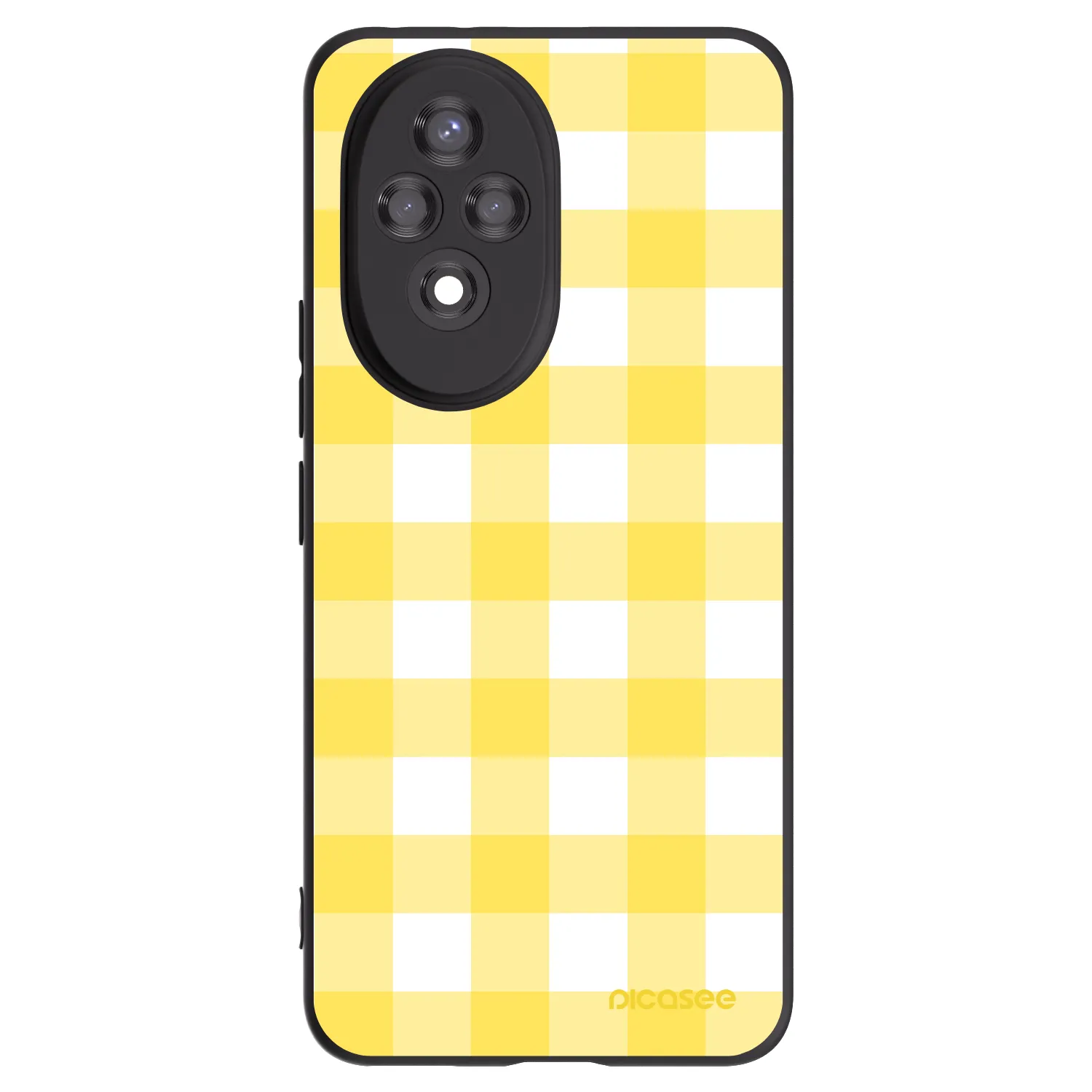 Picasee silikónový čierny obal pre Honor 200 Pro 5G - Gride lemon