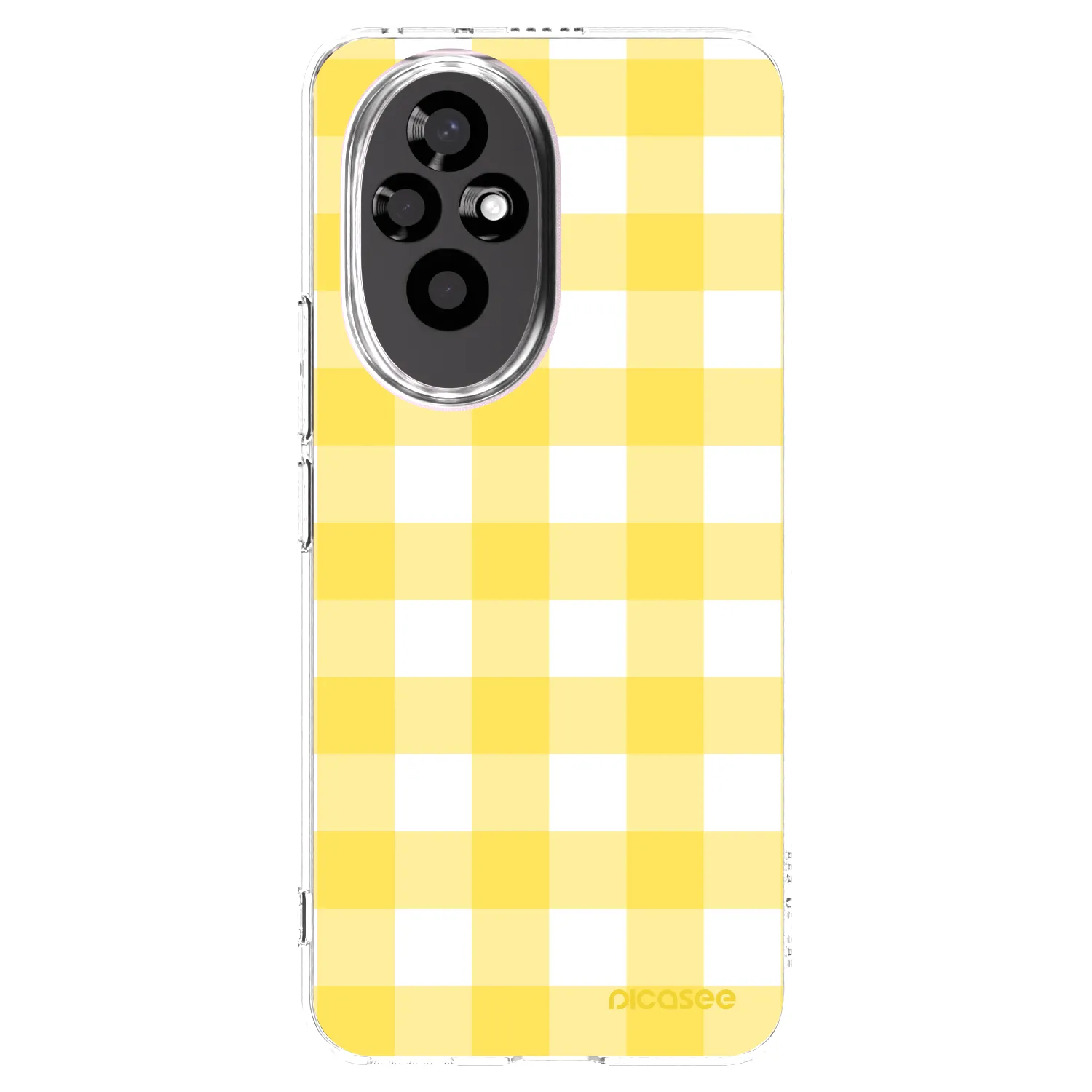 Picasee silikónový prehľadný obal pre Honor 200 Pro 5G - Gride lemon
