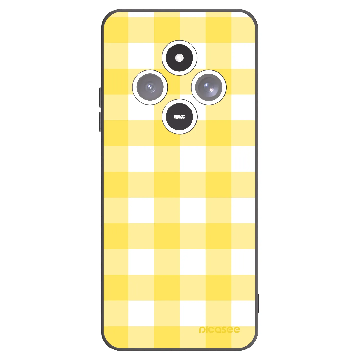 Picasee silikónový čierny obal pre Xiaomi Redmi 14C - Gride lemon