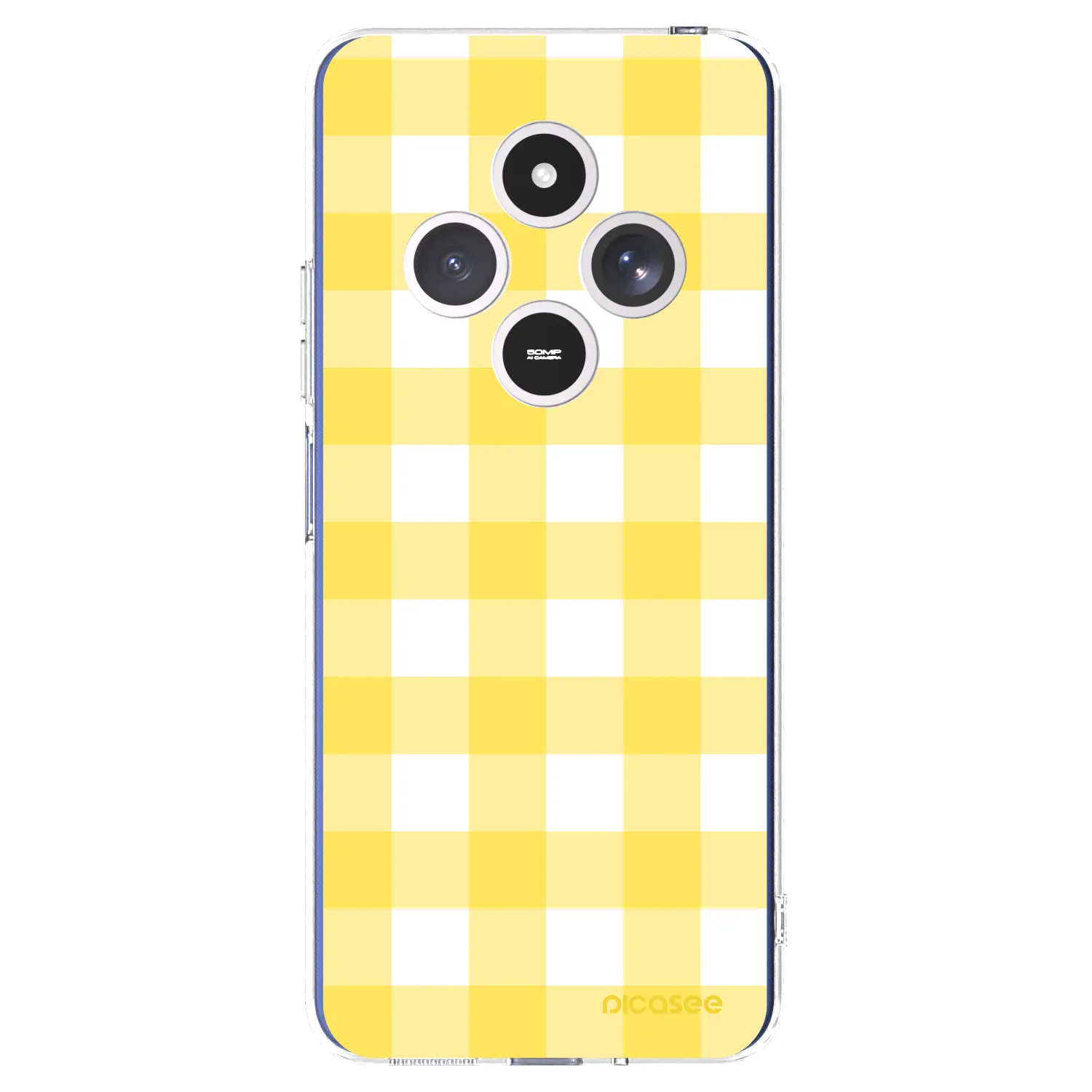 Picasee silikónový prehľadný obal pre Xiaomi Redmi 14C - Gride lemon