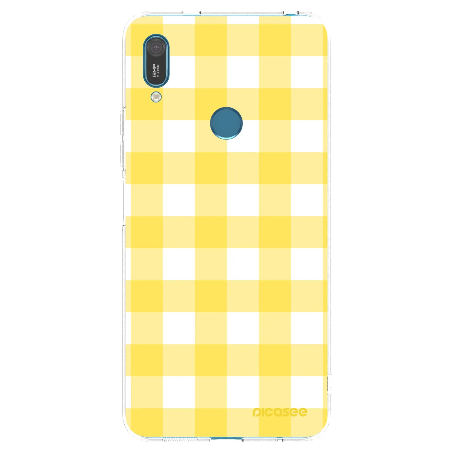 Picasee silikónový prehľadný obal pre Huawei Y7 2019 - Gride lemon