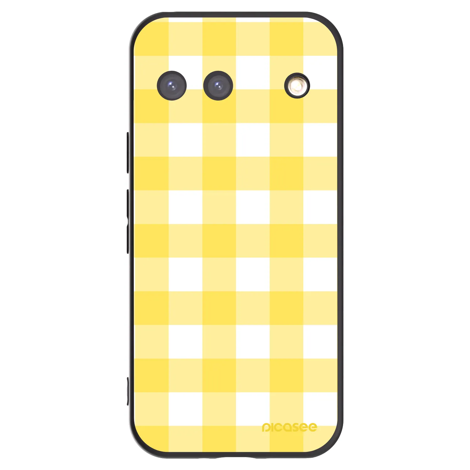 Picasee silikónový čierny obal pre Google Pixel 9 - Gride lemon