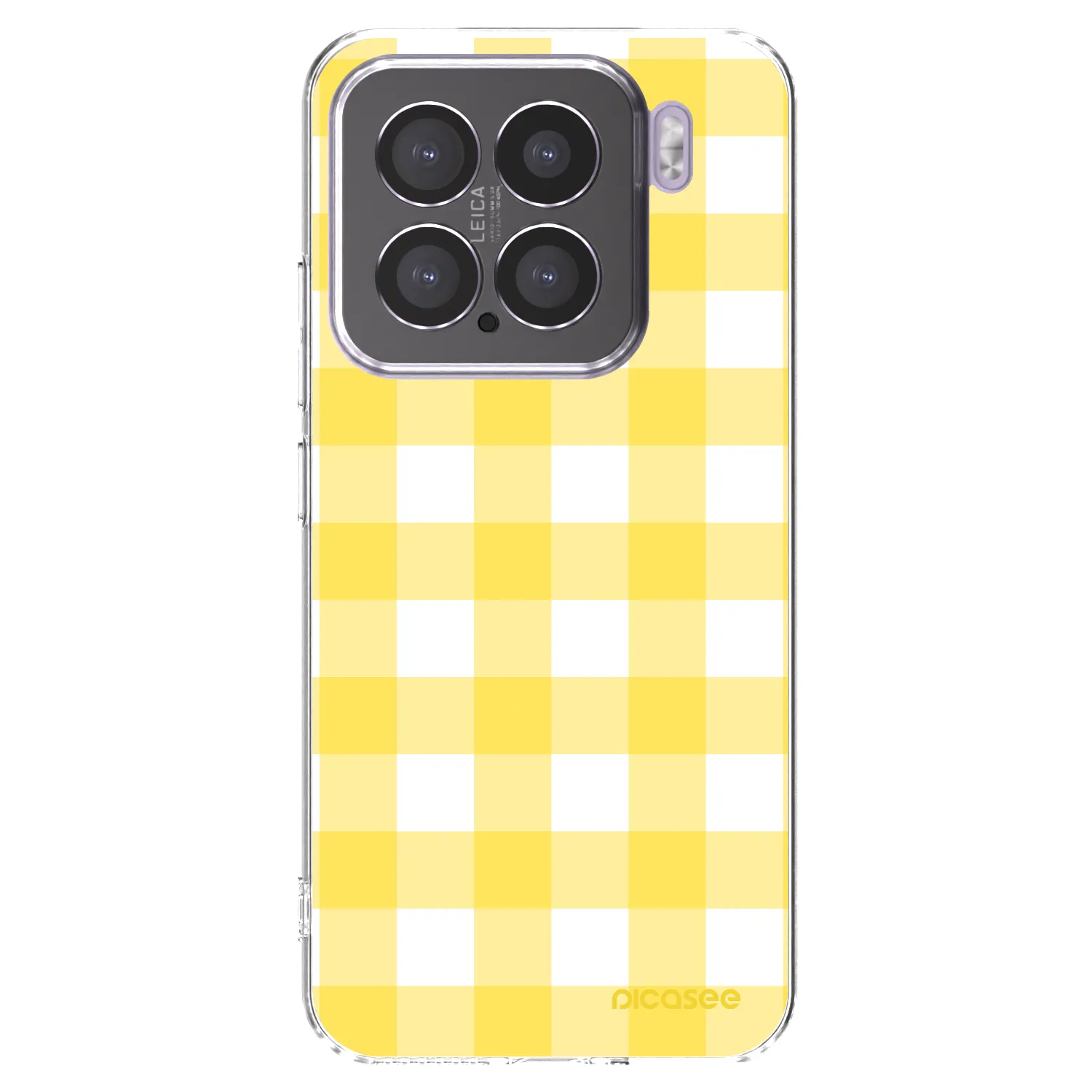 Picasee silikónový prehľadný obal pre Xiaomi 15 - Gride lemon
