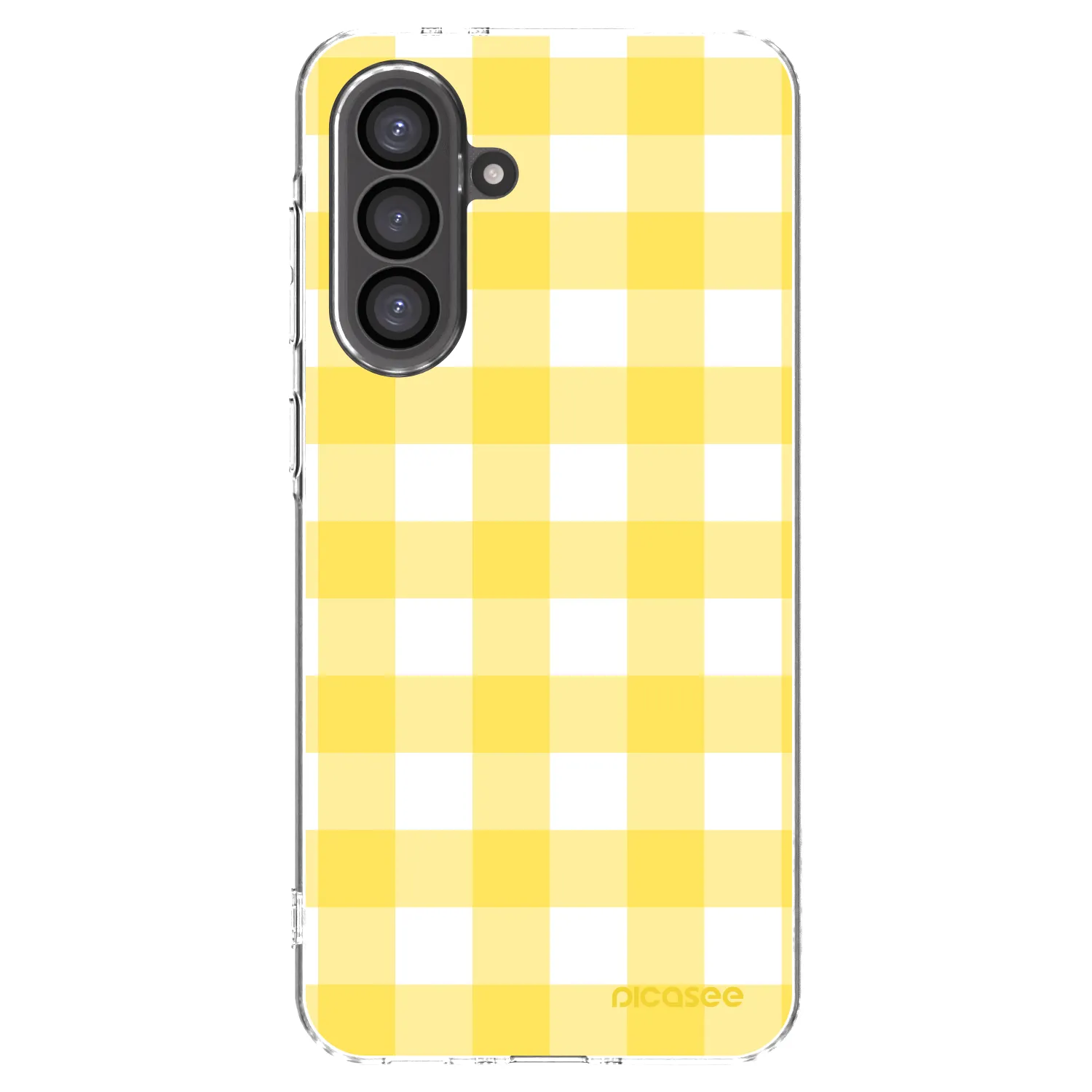 Picasee silikónový prehľadný obal pre Samsung Galaxy A36 5G - Gride lemon