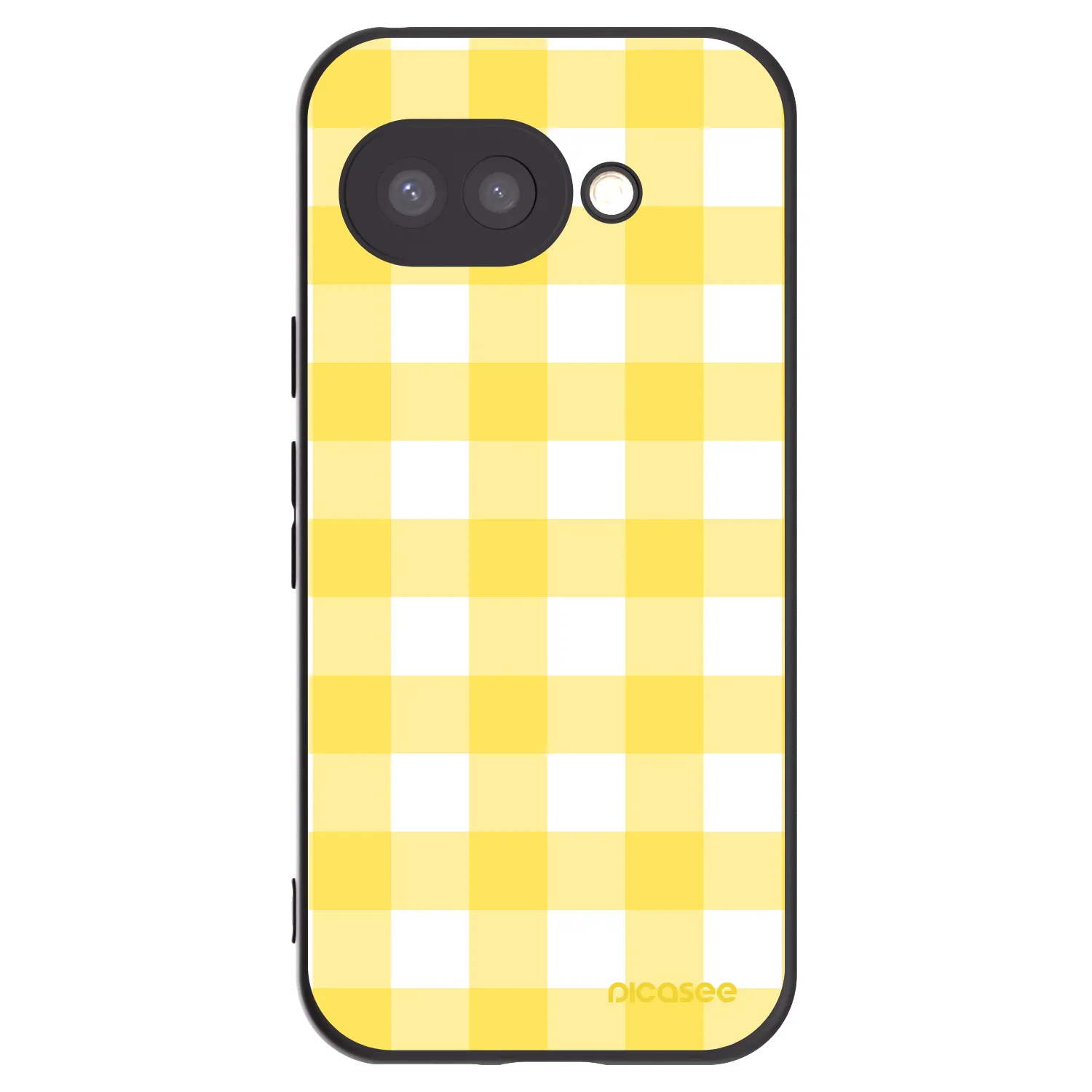 Picasee silikónový čierny obal pre Google Pixel 9a - Gride lemon