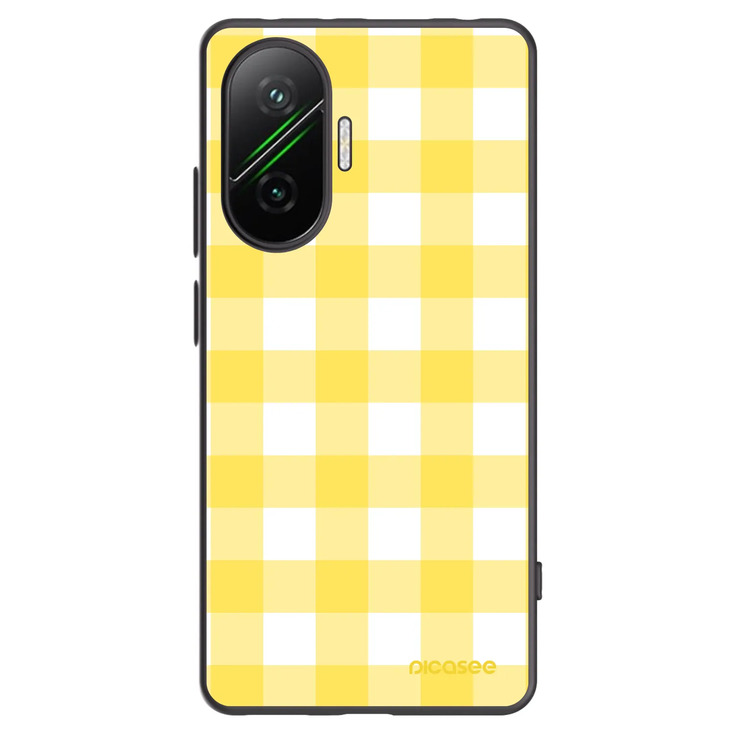 Picasee silikónový čierny obal pre Xiaomi Poco F7 Pro 5G - Gride lemon