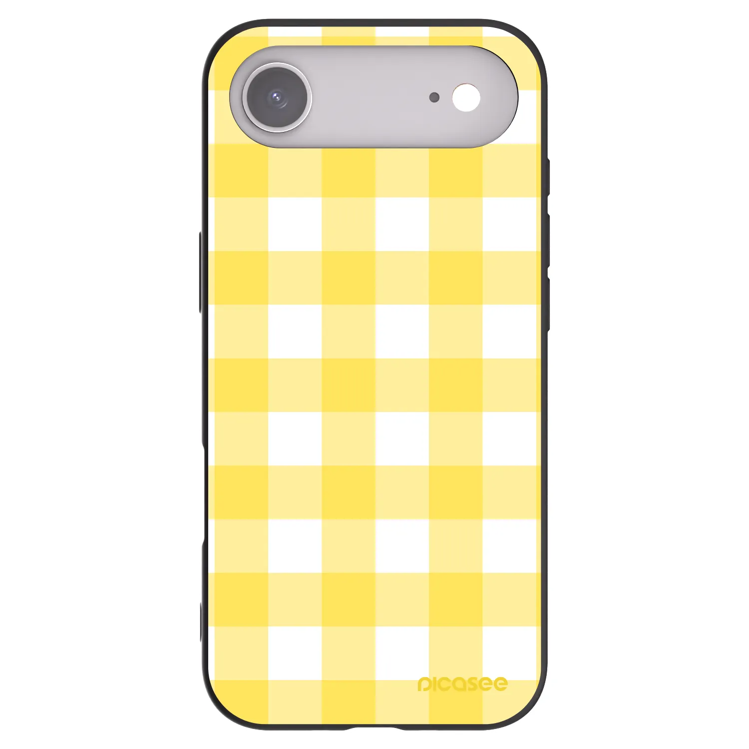 Picasee silikónový čierny obal pre Apple iPhone Air - Gride lemon