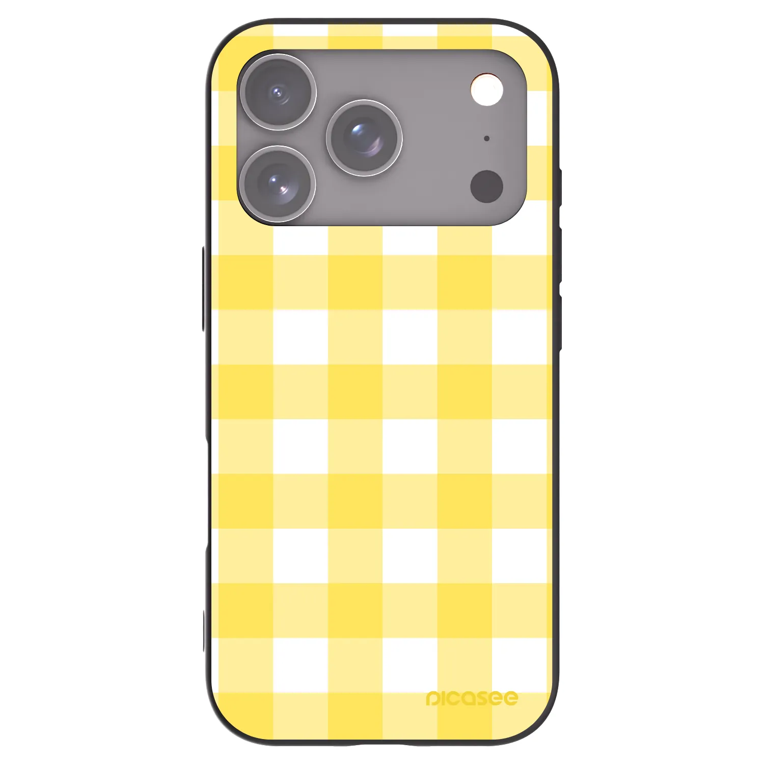 Picasee silikónový čierny obal pre Apple iPhone 17 Pro - Gride lemon