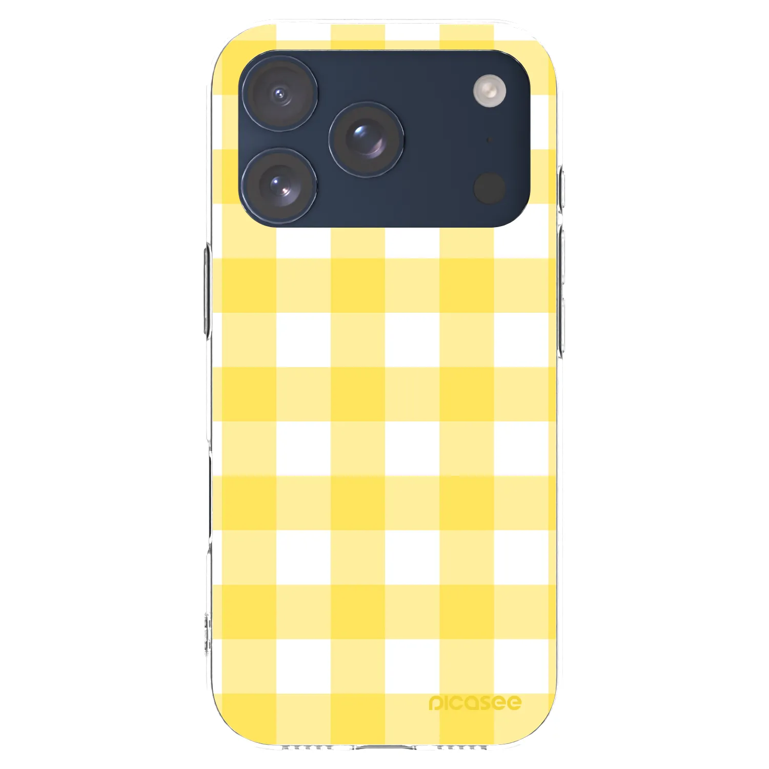 Picasee silikónový prehľadný obal pre Apple iPhone 17 Pro - Gride lemon