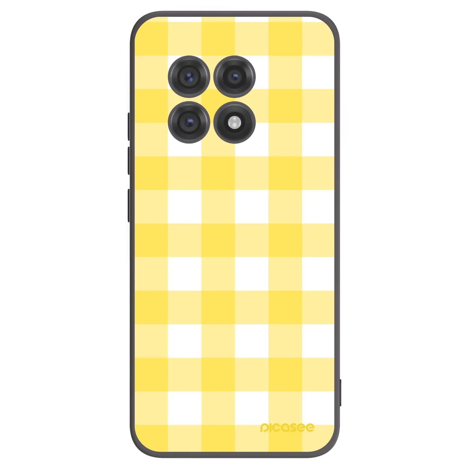 Picasee silikónový čierny obal pre OnePlus 13R 5G - Gride lemon