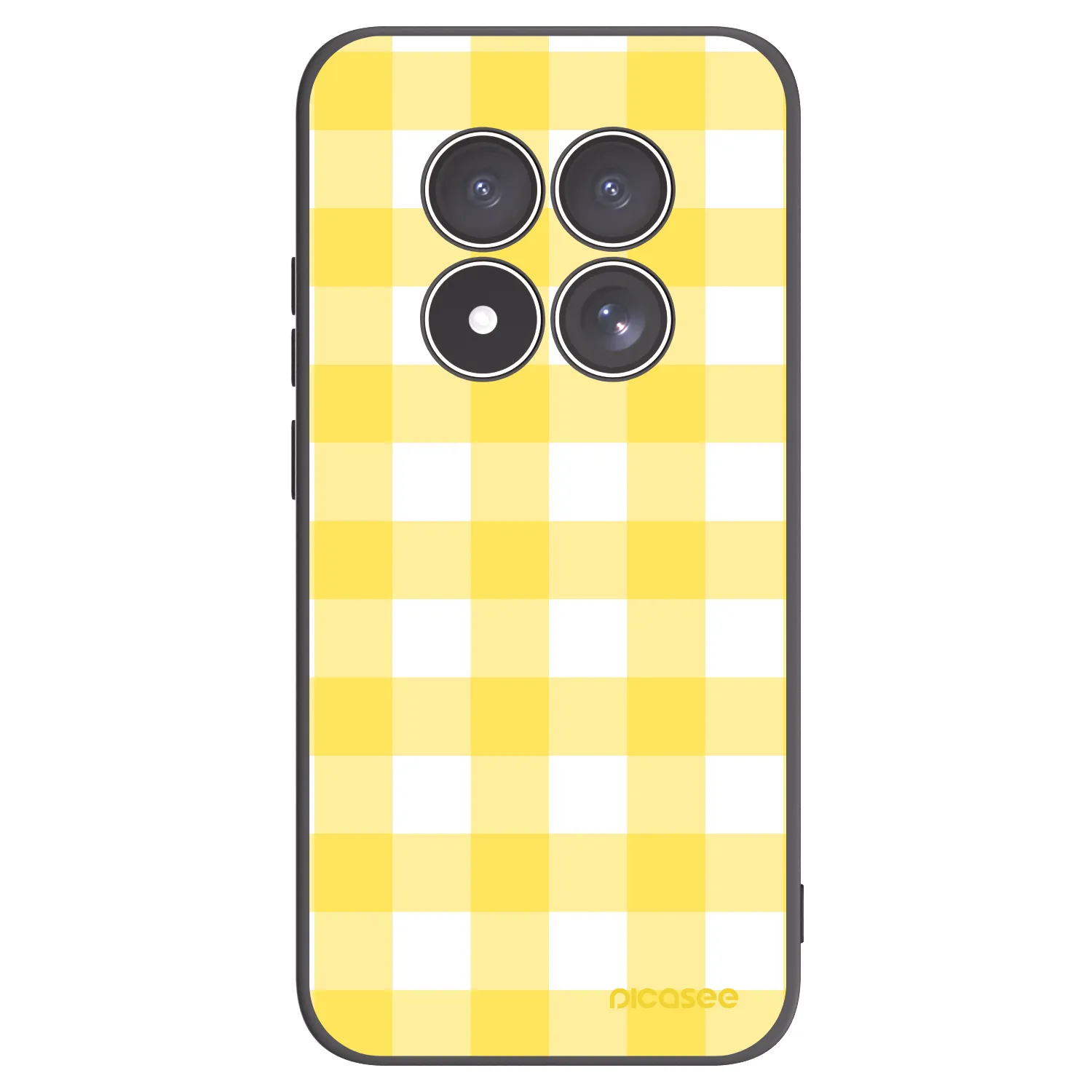 Picasee silikónový čierny obal pre Xiaomi Redmi Note 15 Pro 4G - Gride lemon