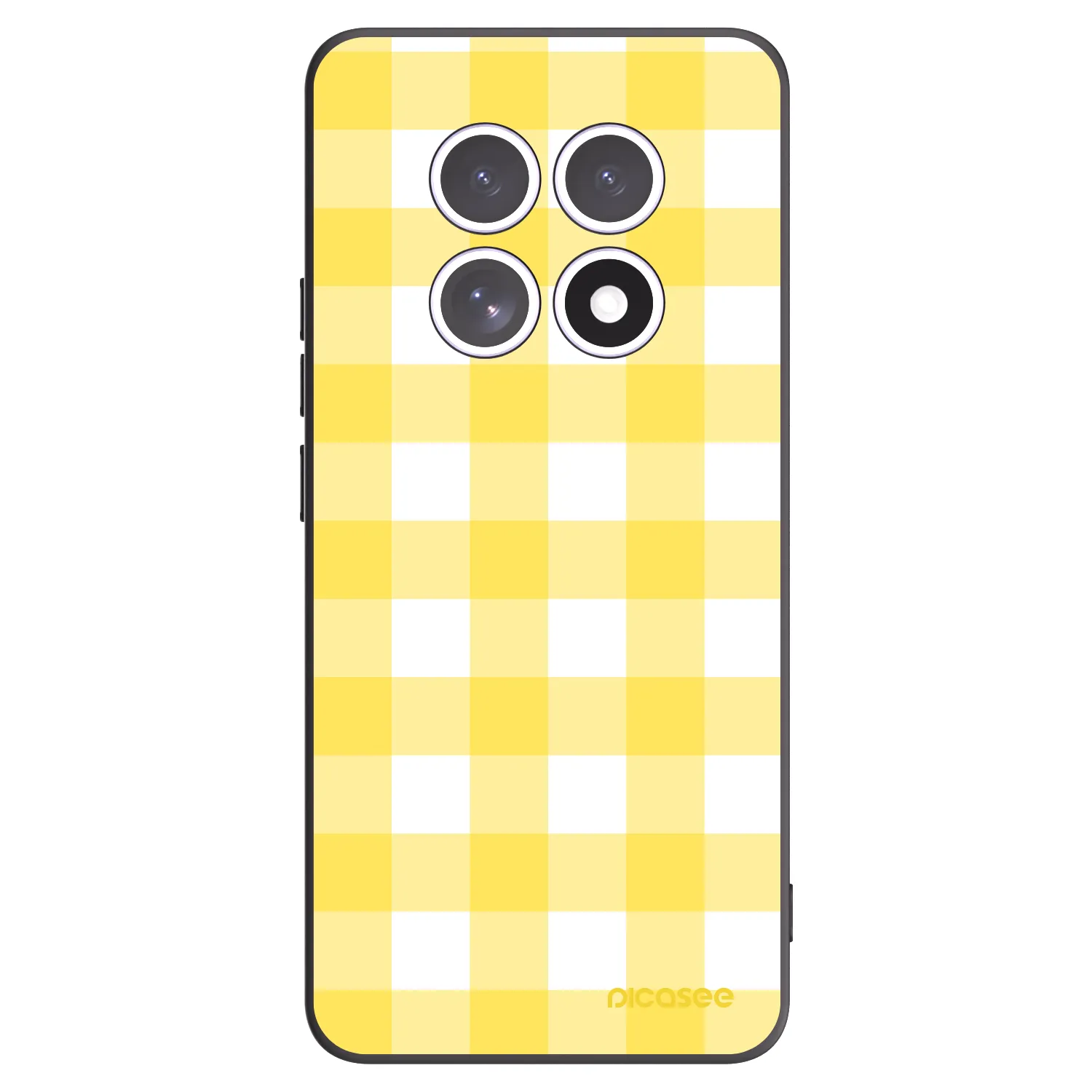 Picasee silikónový čierny obal pre Xiaomi Redmi Note 15 4G - Gride lemon