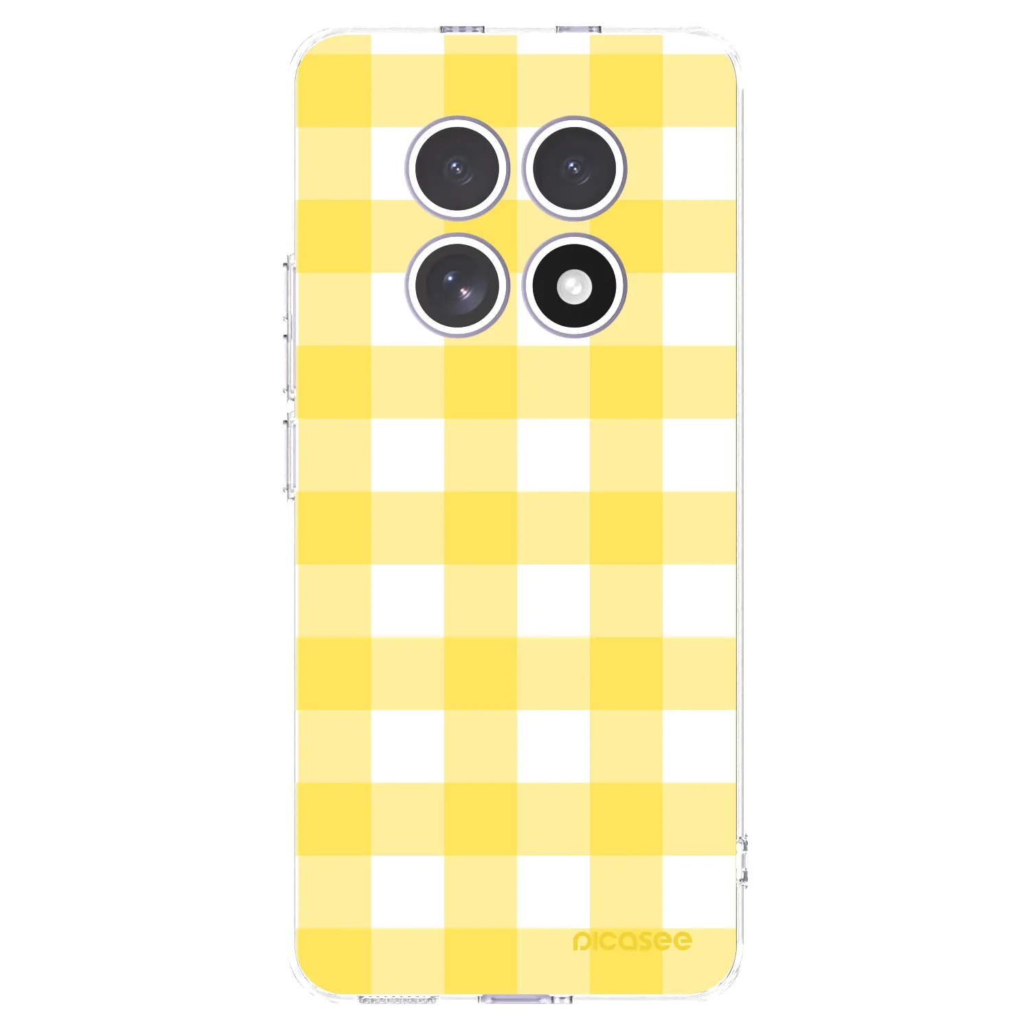 Picasee silikónový prehľadný obal pre Xiaomi Redmi Note 15 4G - Gride lemon