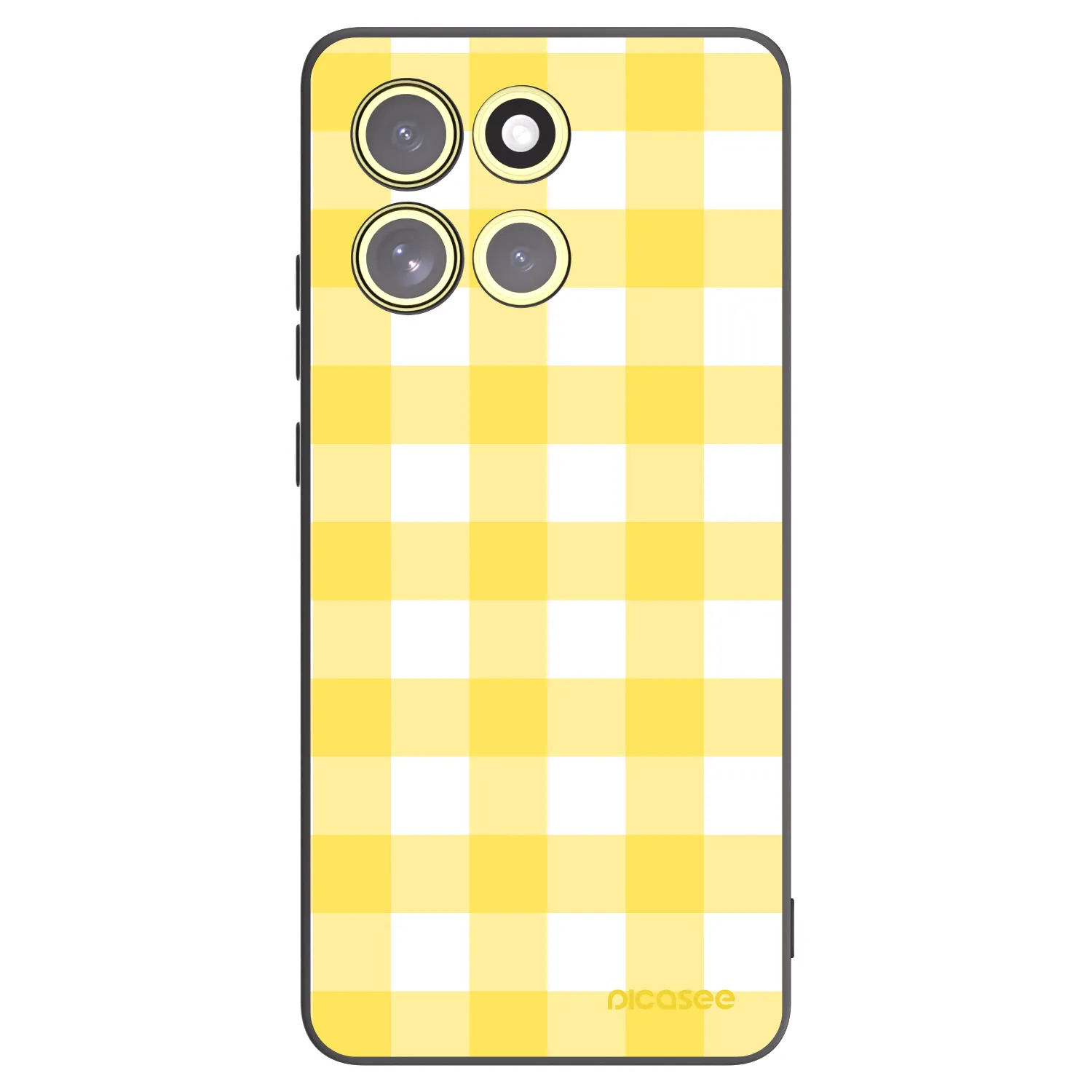 Picasee silikónový čierny obal pre Motorola Moto G86 Power 5G - Gride lemon