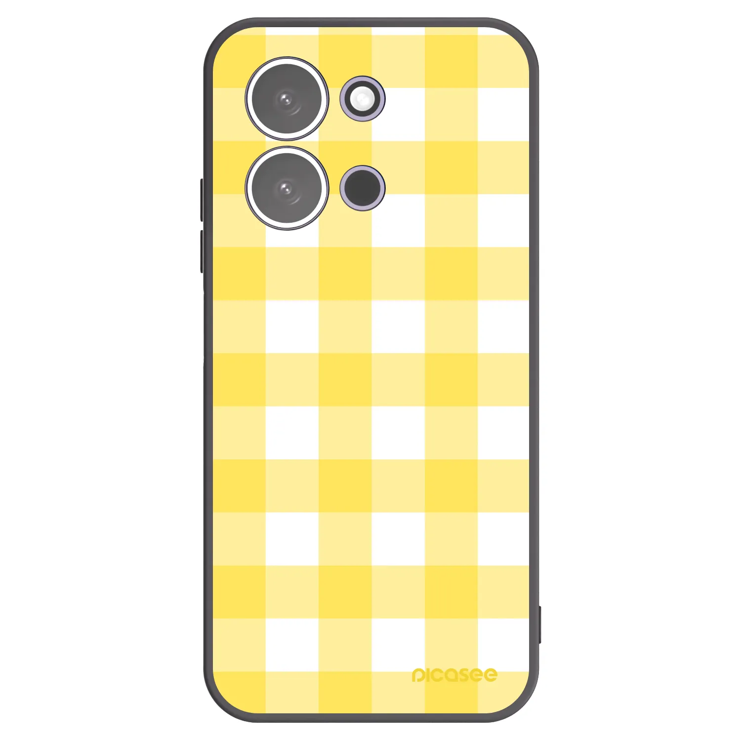 Picasee silikónový čierny obal pre Xiaomi Redmi 15C 5G - Gride lemon