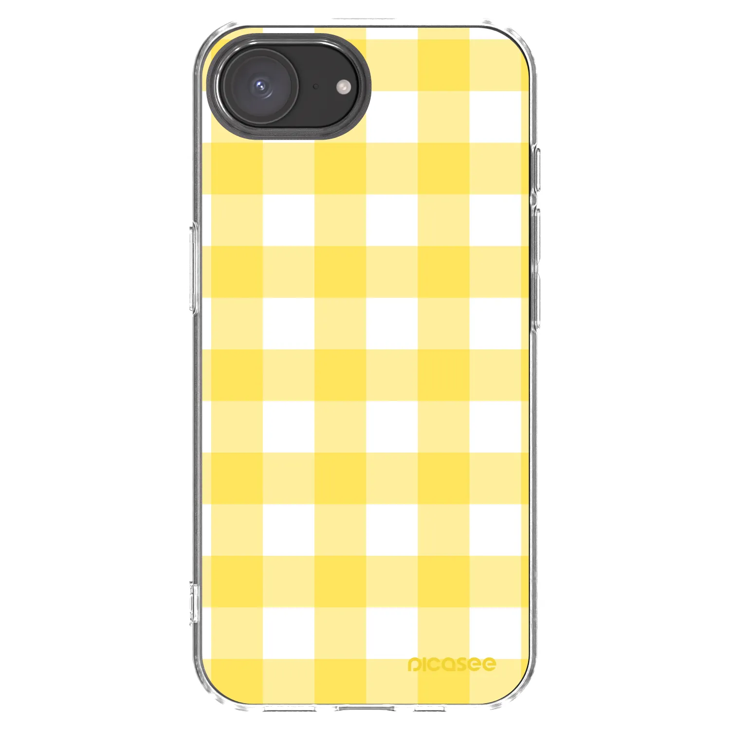 Picasee silikónový prehľadný obal pre Apple iPhone 17e - Gride lemon