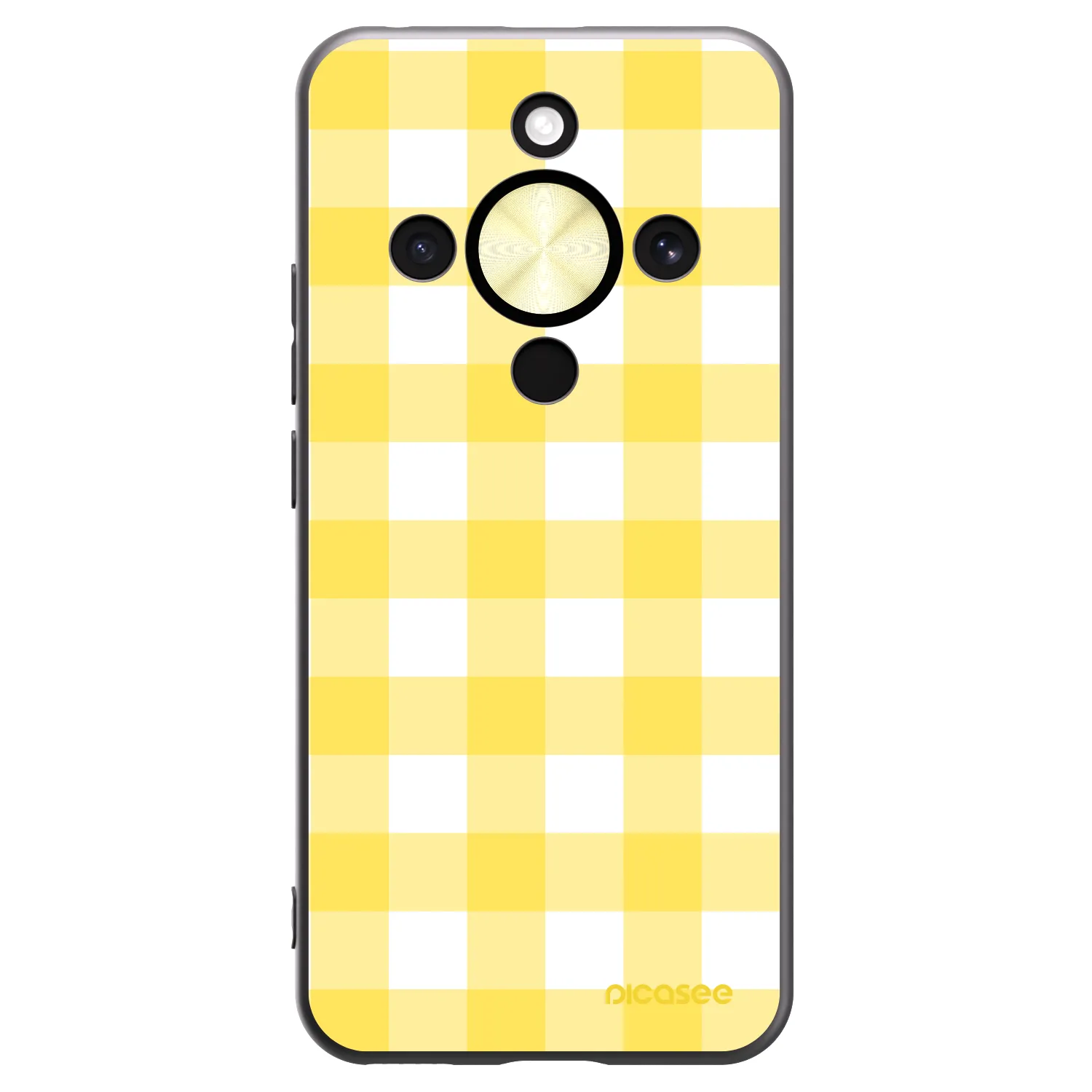 Picasee silikónový čierny obal pre Honor Magic8 Lite 5G - Gride lemon