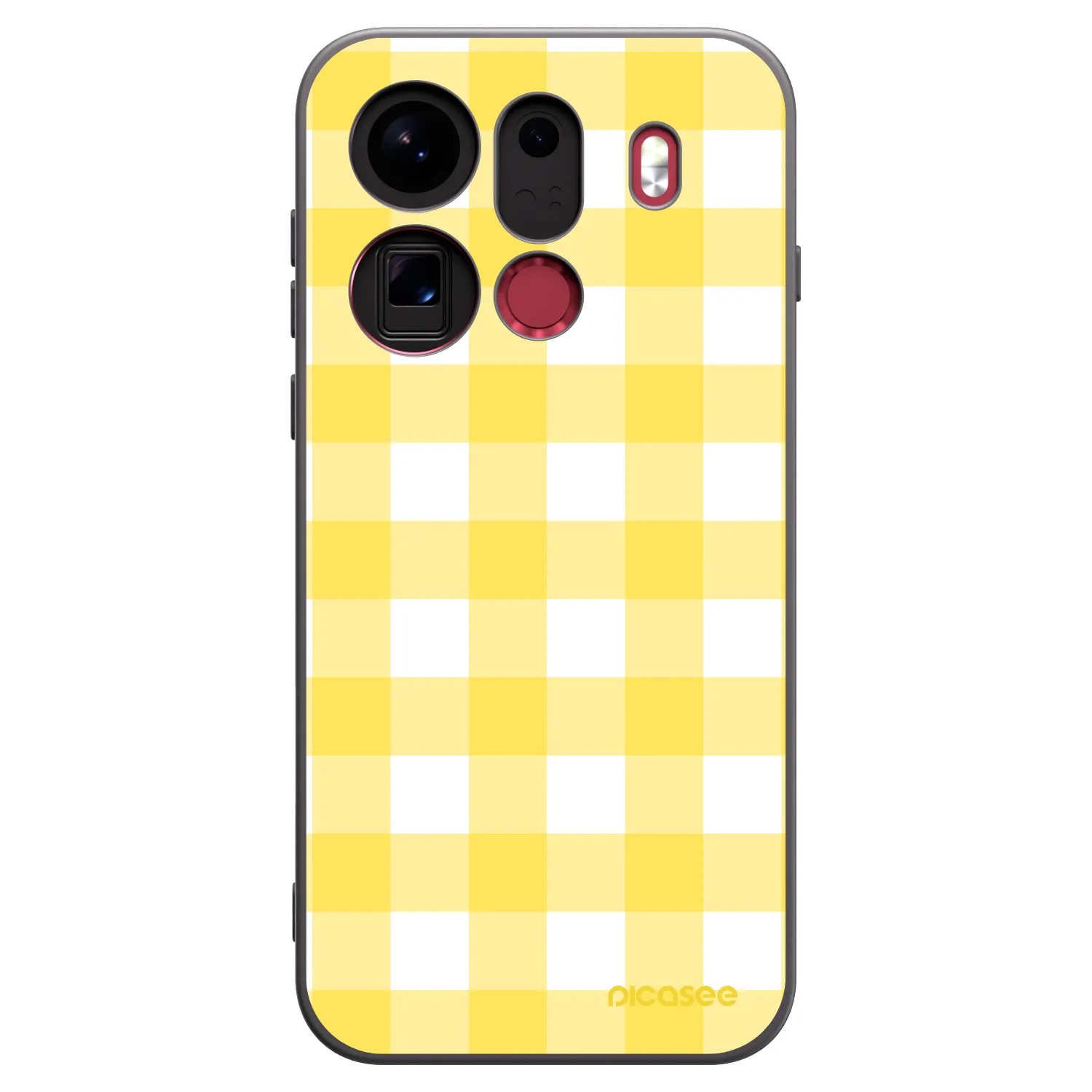 Picasee silikónový čierny obal pre OPPO Find X9 Pro - Gride lemon