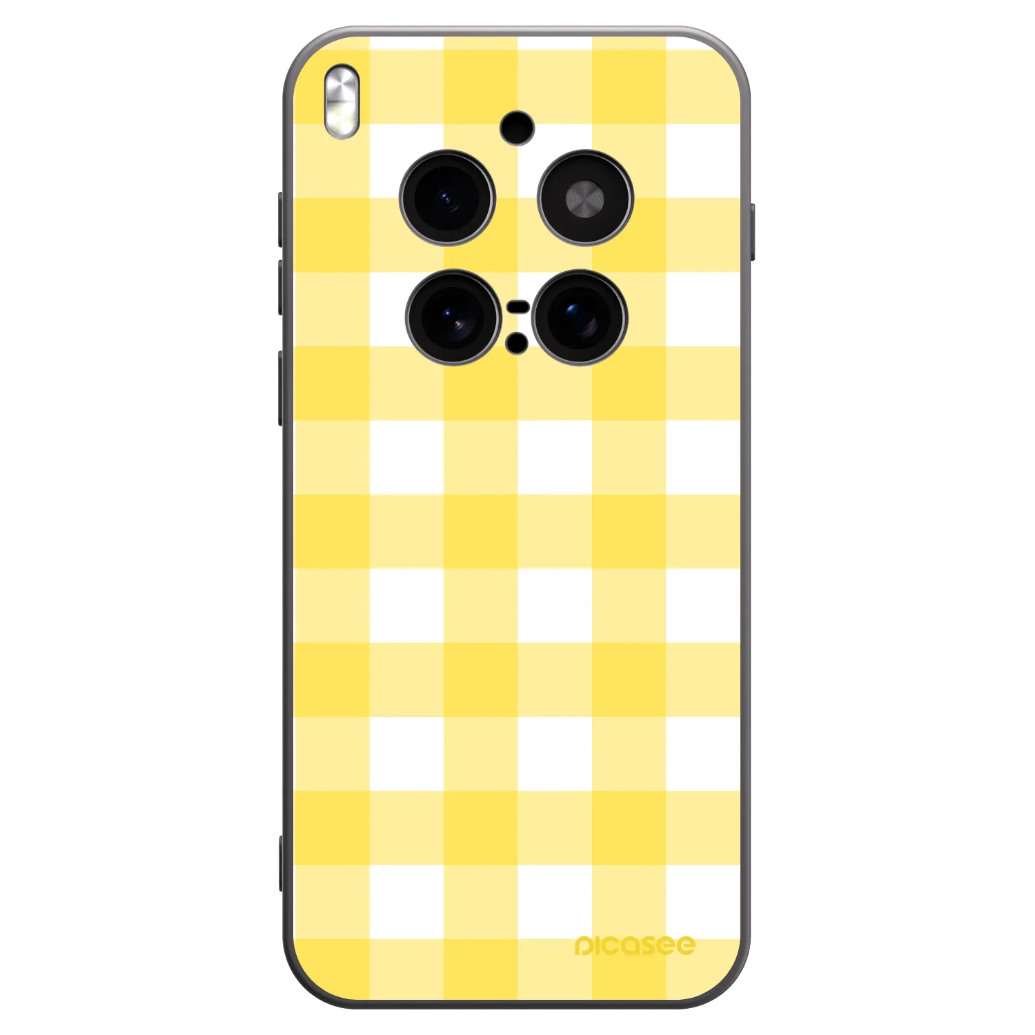 Picasee silikónový čierny obal pre Vivo X300 Pro - Gride lemon