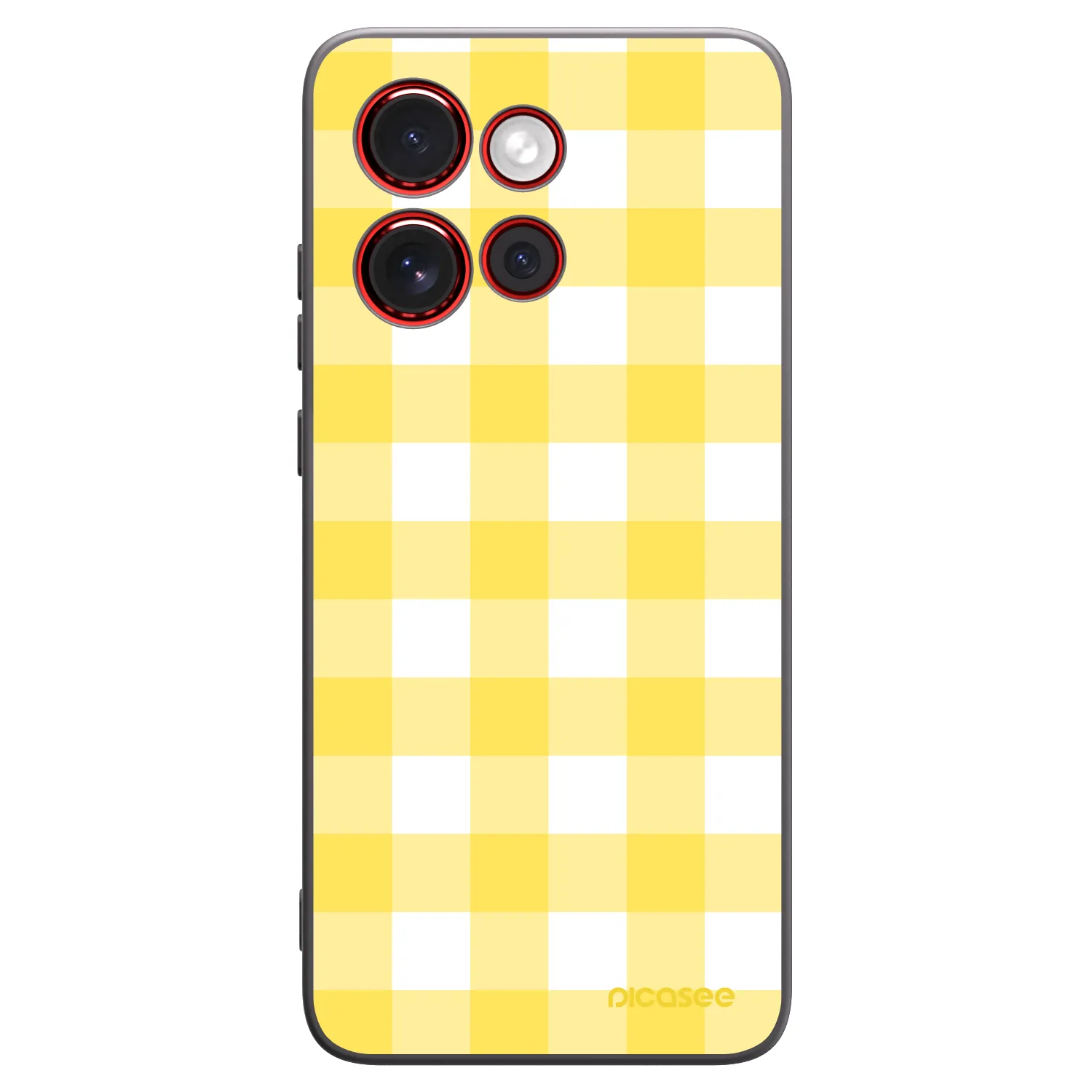 Picasee silikónový čierny obal pre Motorola Edge 60 Neo 5G - Gride lemon