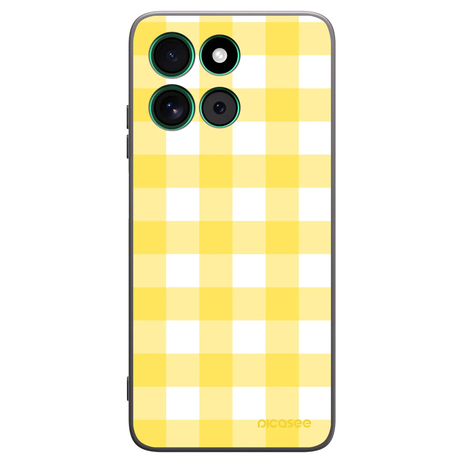 Picasee silikónový čierny obal pre Motorola Moto G57 Power - Gride lemon