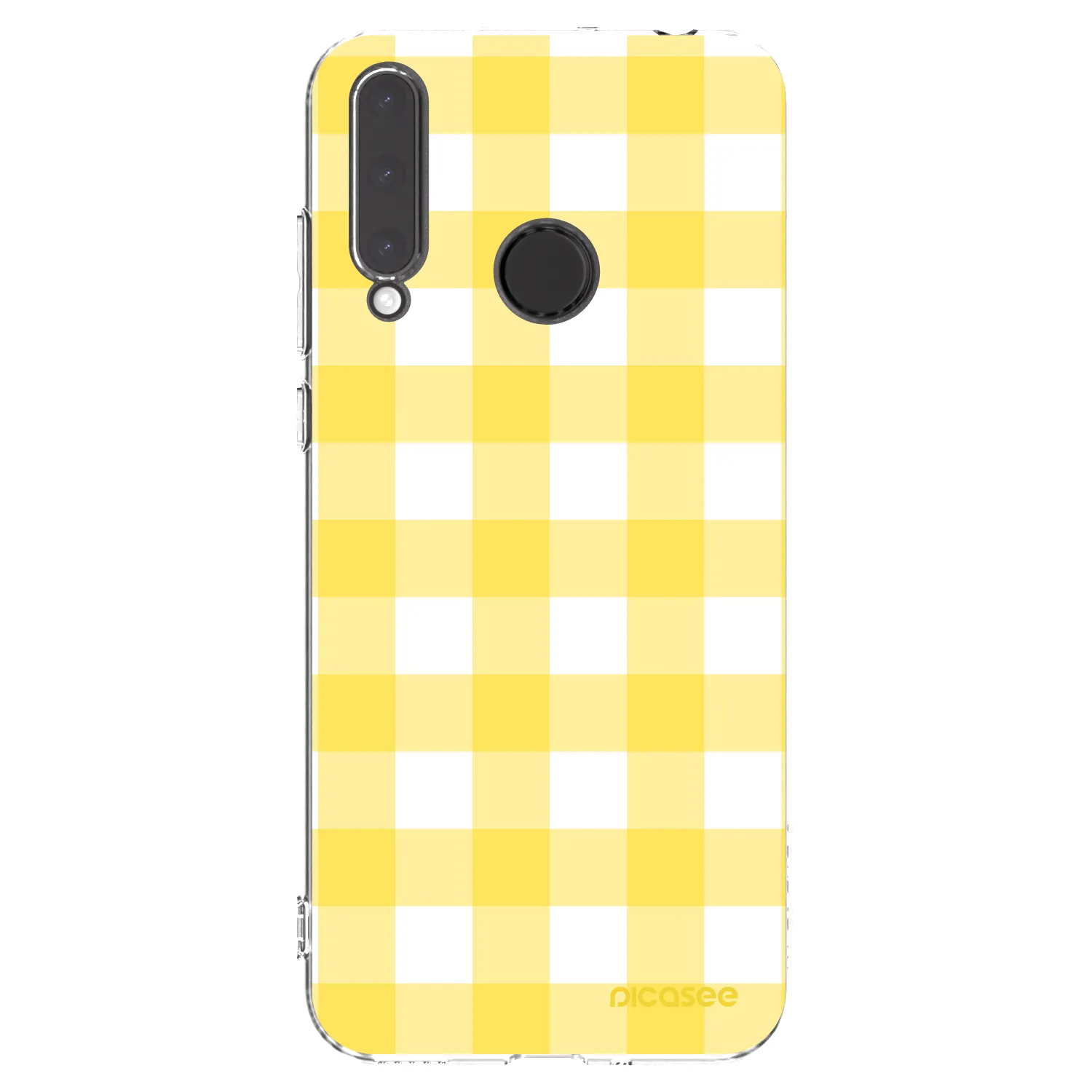 Picasee silikónový prehľadný obal pre Honor 20 Lite - Gride lemon
