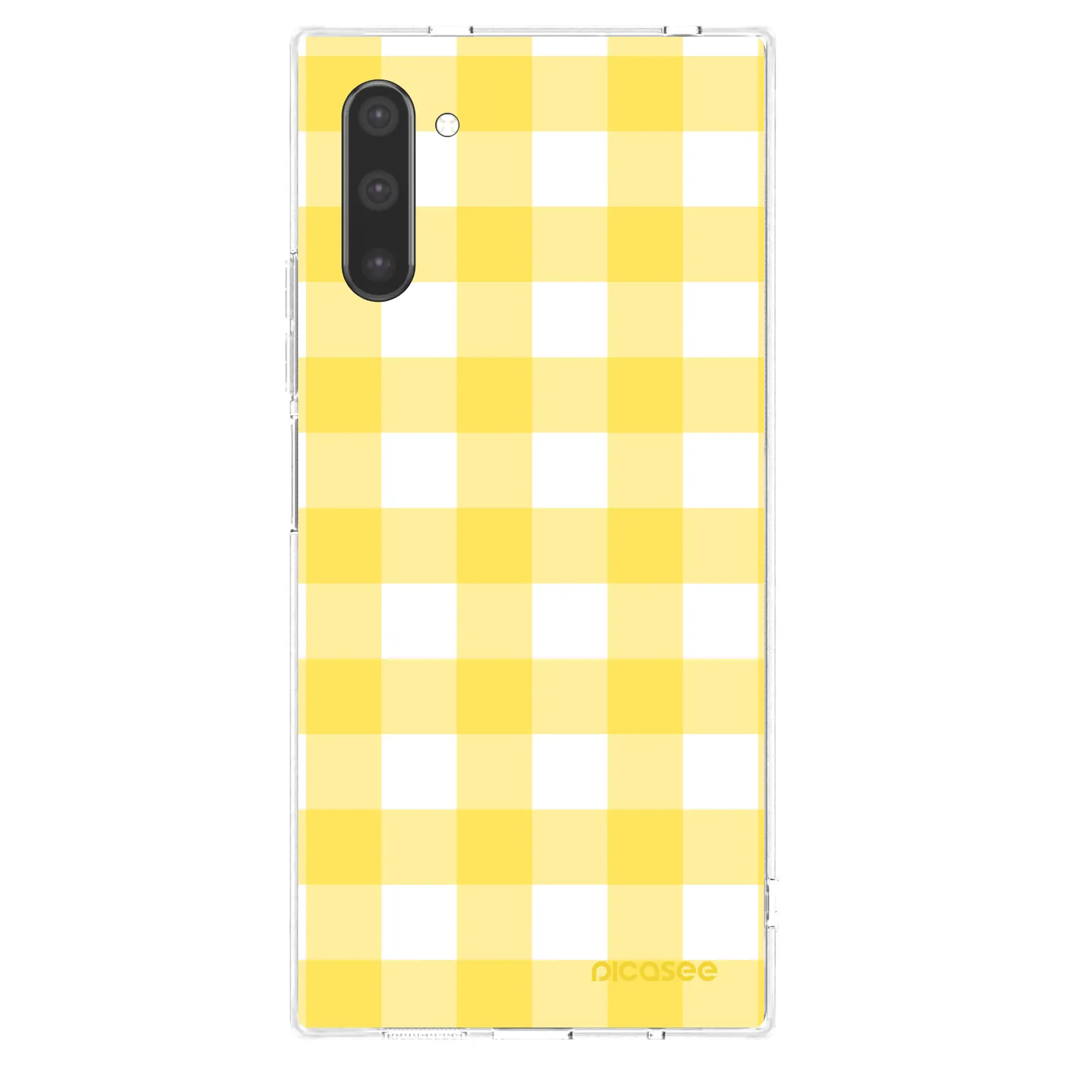 Picasee silikónový prehľadný obal pre Samsung Galaxy Note 10 N970F - Gride lemon